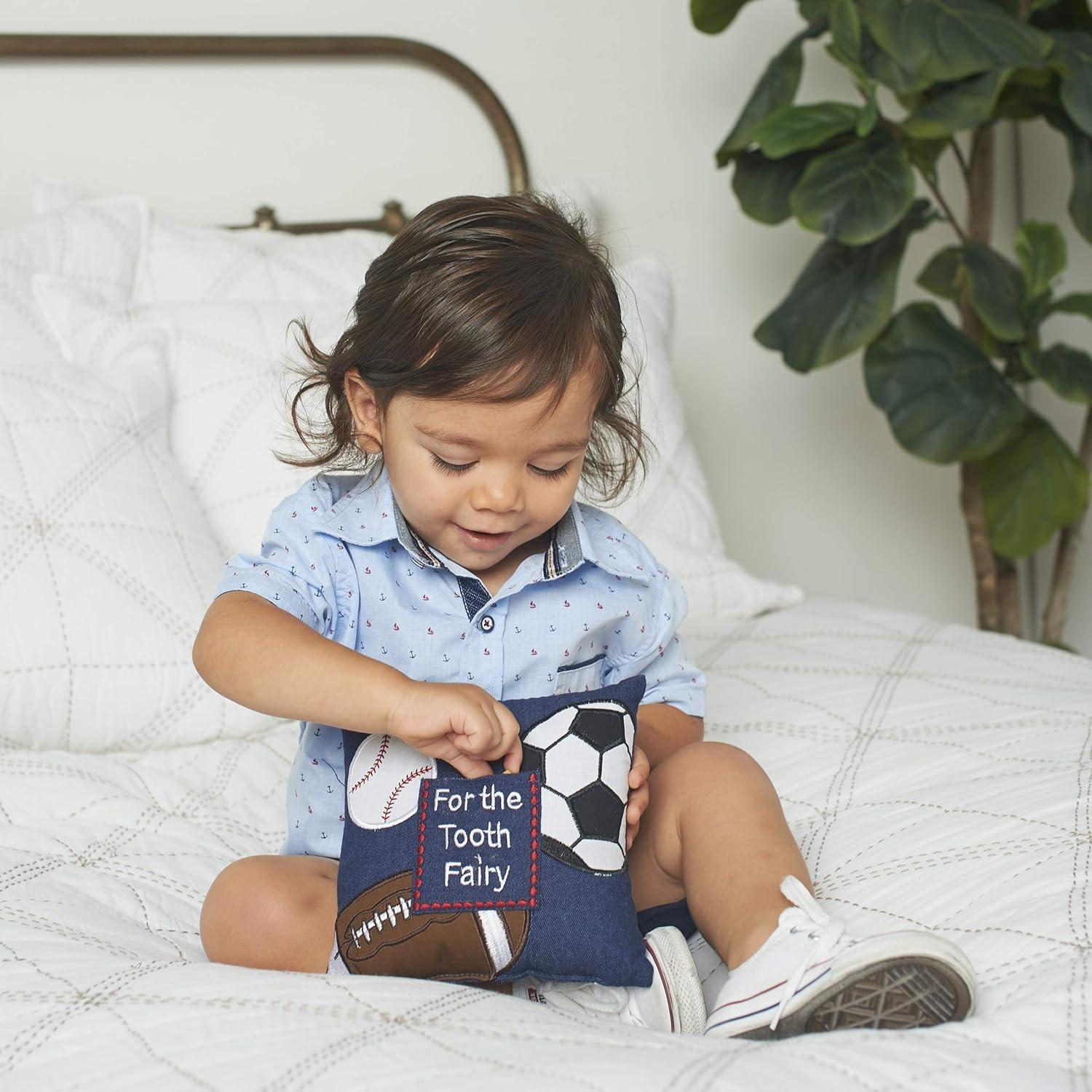 C&F Home 6" x 6" "For the Tooth Fairy" Embroidered Small Petite Size Accent Throw Pillow