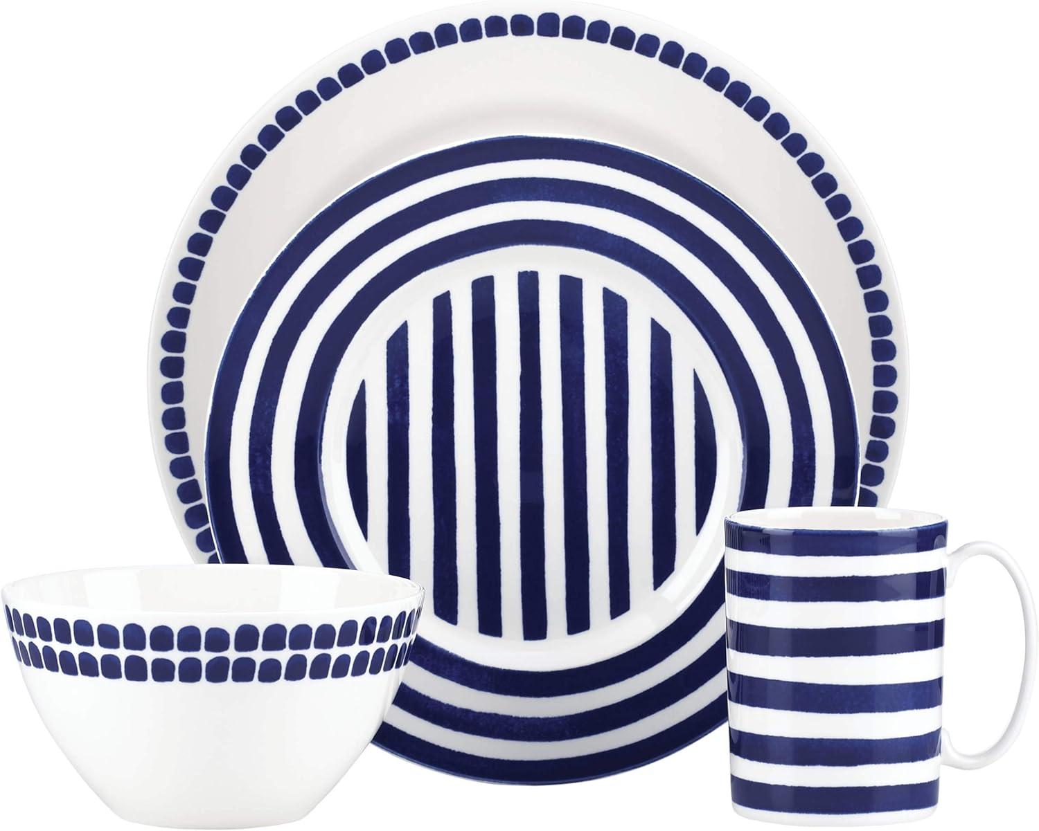 Charlotte Street 4 Piece Porcelain China Dinnerware Set