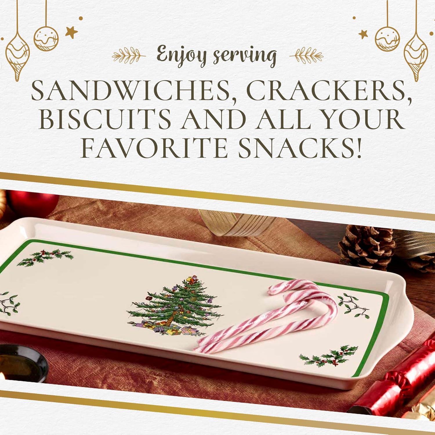 Pimpernel Christmas Tree Melamine Sandwich Tray