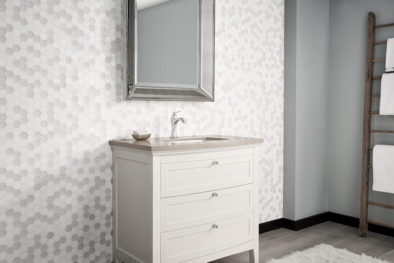 Draper Single Hole Bathroom Faucet with Drain Assembly