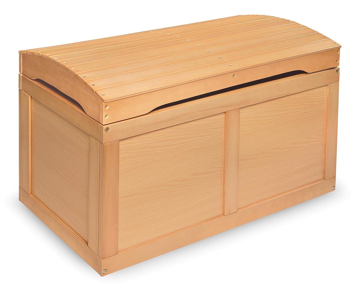 Badger Basket Hardwood Barrel Top Toy Chest - Natural