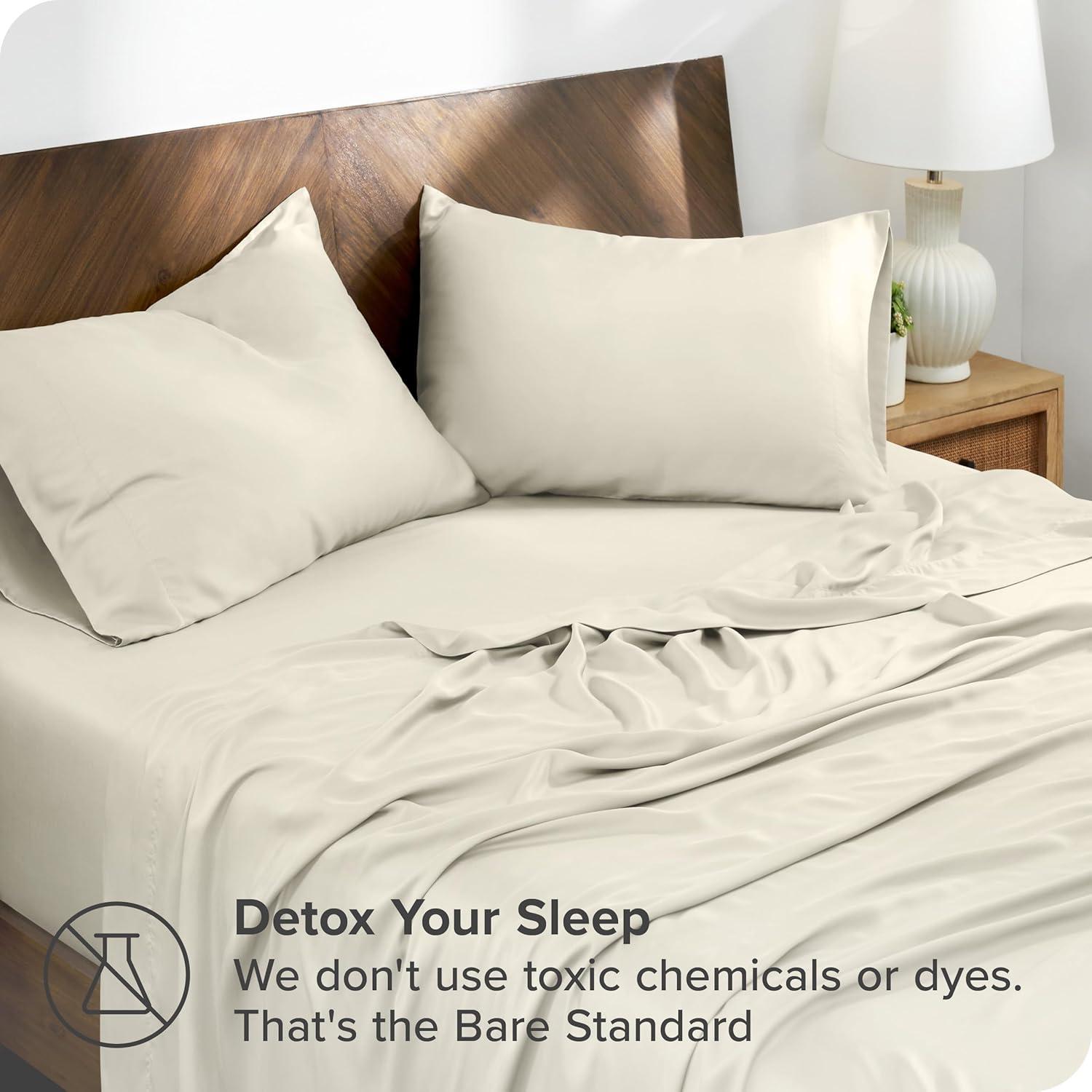 Twin XL Natural TENCEL™ Lyocell Sheet Set by Bare Home