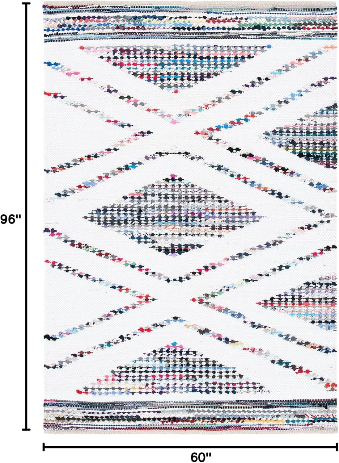 Montauk MTK816 Hand Woven Area Rug - Ivory/Black - 5'x8' - Safavieh.