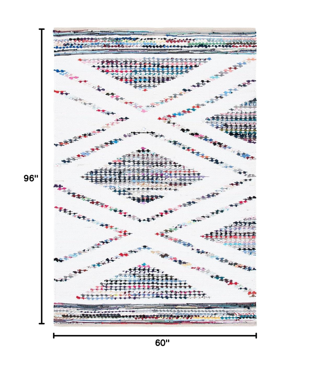 Montauk MTK816 Hand Woven Area Rug - Ivory/Black - 5'x8' - Safavieh.