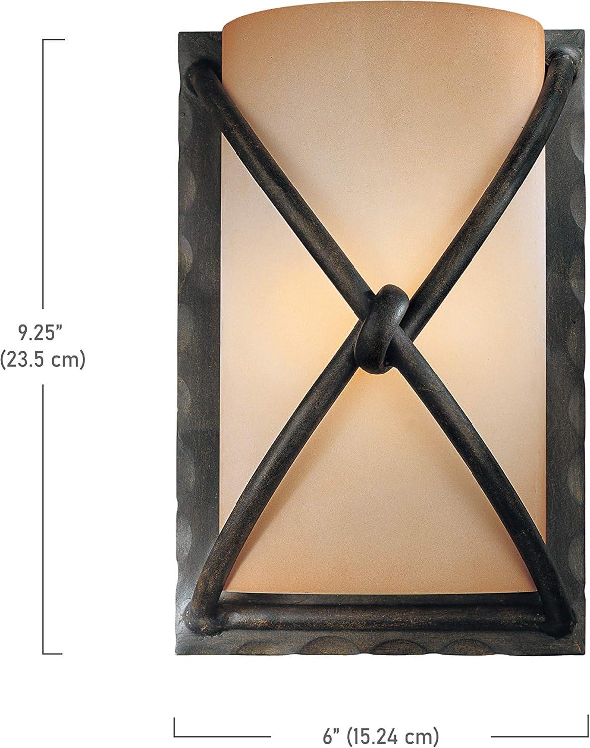 Minka Lavery 1974-1-138 Aspen II 1 Light Wall Sconce in Bronze