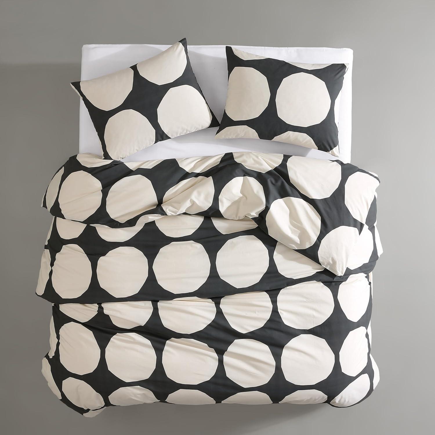 Marimekko Kivet Grey Cotton Duvet Cover Set