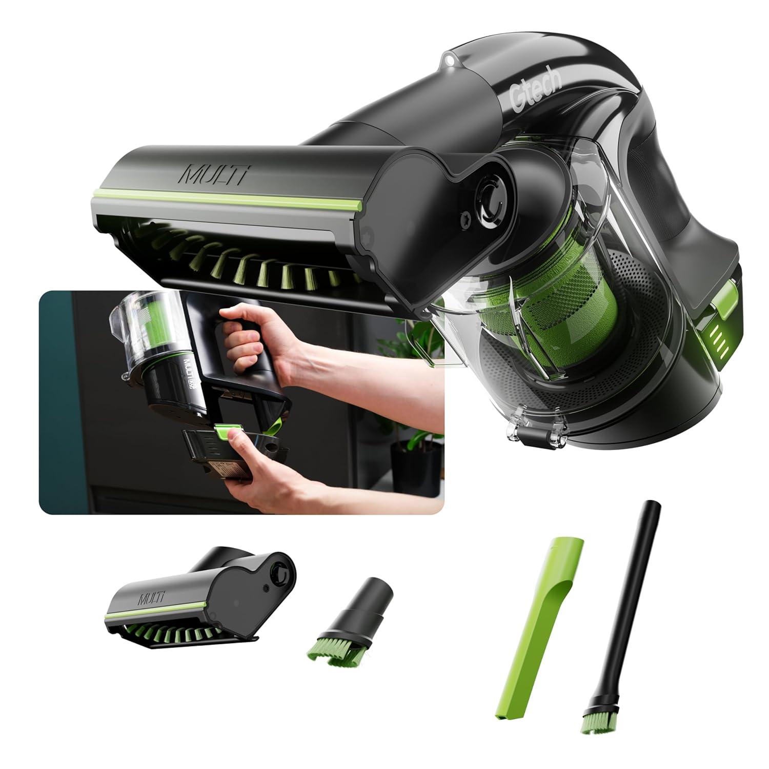 Gtech Multi MK2 K9 Cordless Handheld Vacuum Cleaner - Portable Vacuum Cleaner for Car, Home, and More - Reinforced with Lightweight Aluminum - Rechargeable - Pet Vacuum