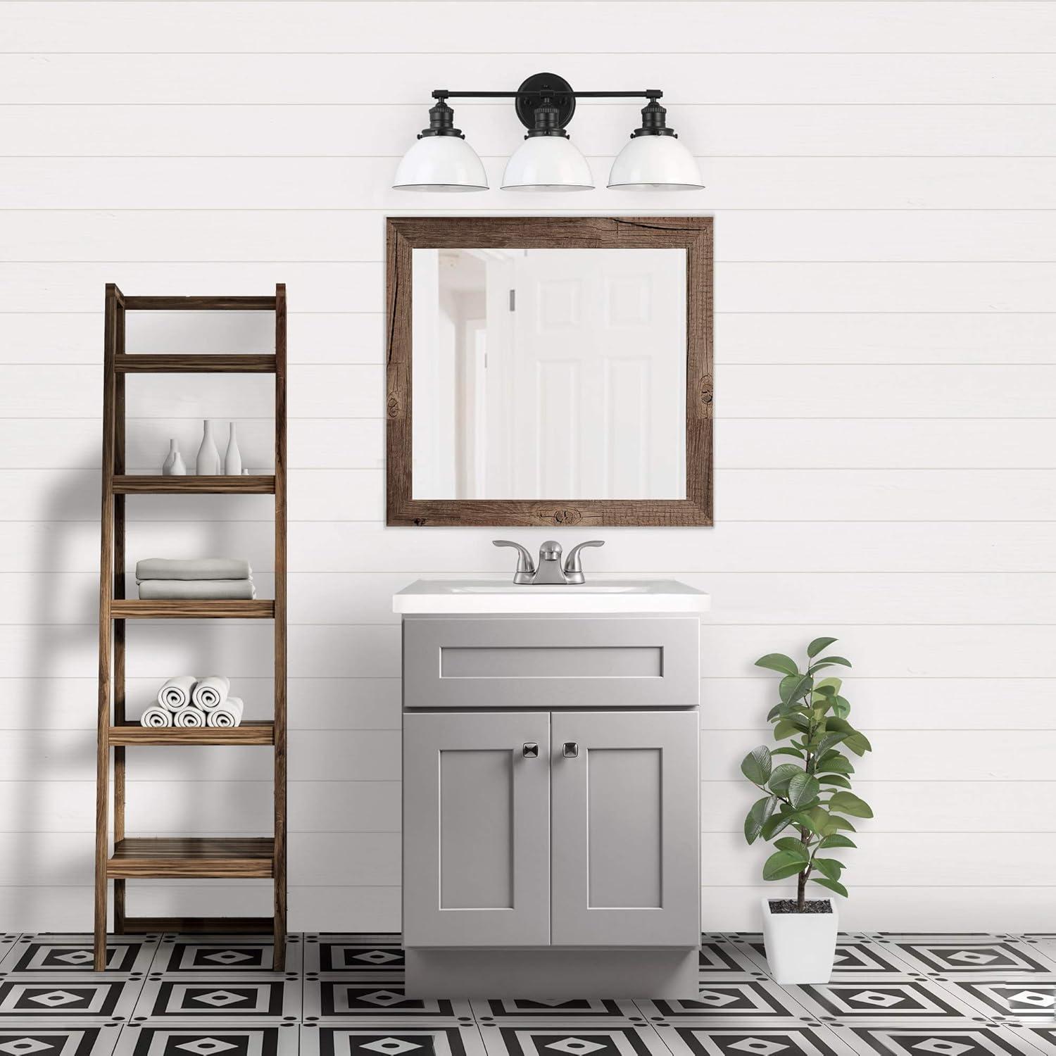Design House Brookings 24 Inch Bathroom Vanity, Ready to Assemble, Solid Wood, Sherwin Williams – Design House, 587063