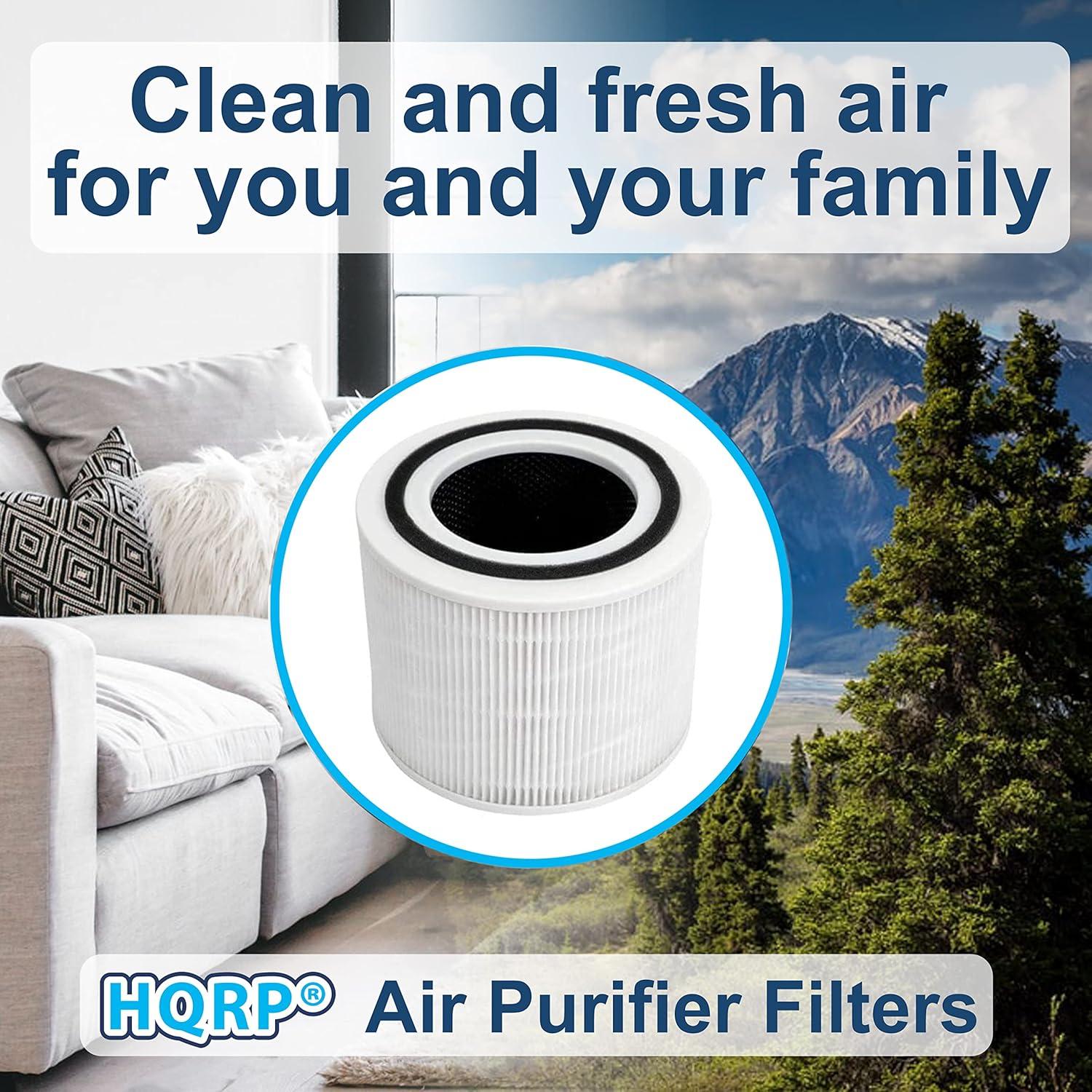 2-Pack Core 300 Replacement Filter for LEVOIT Core 300 and Core 300S Air Purifier, H13 True HEPA Filter and Activated Carbon, Replace Core 300-RF