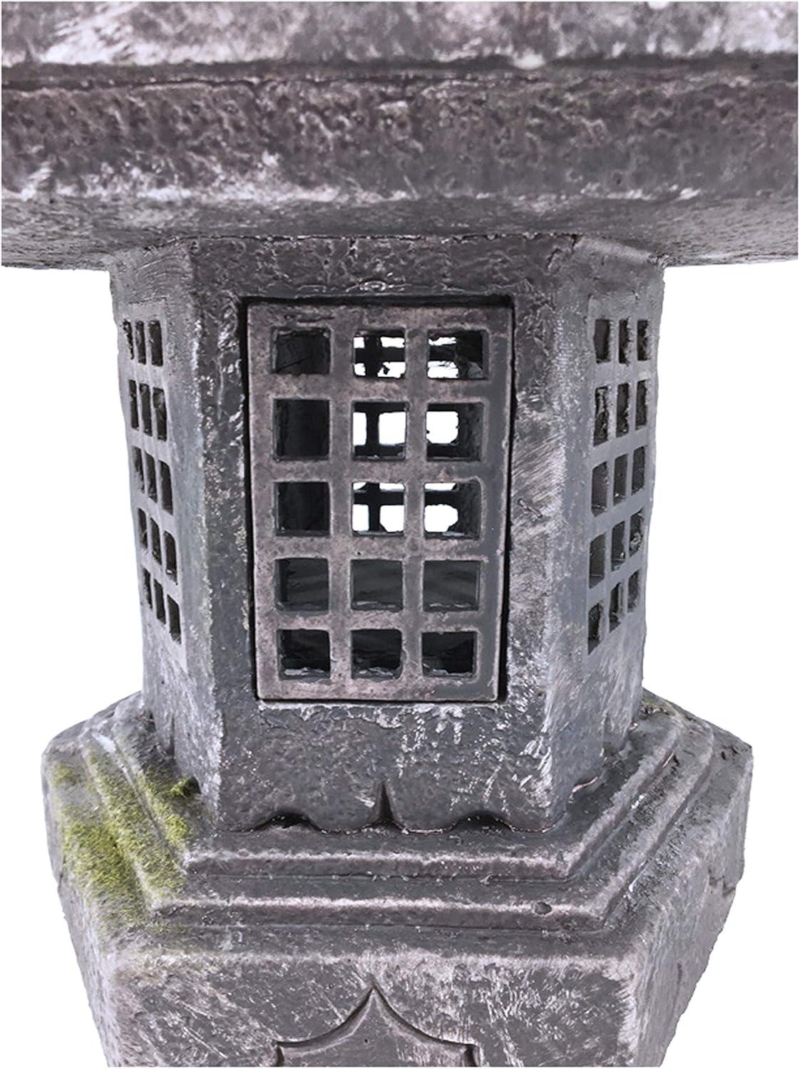 38In Grey Stone Pagoda Lantern