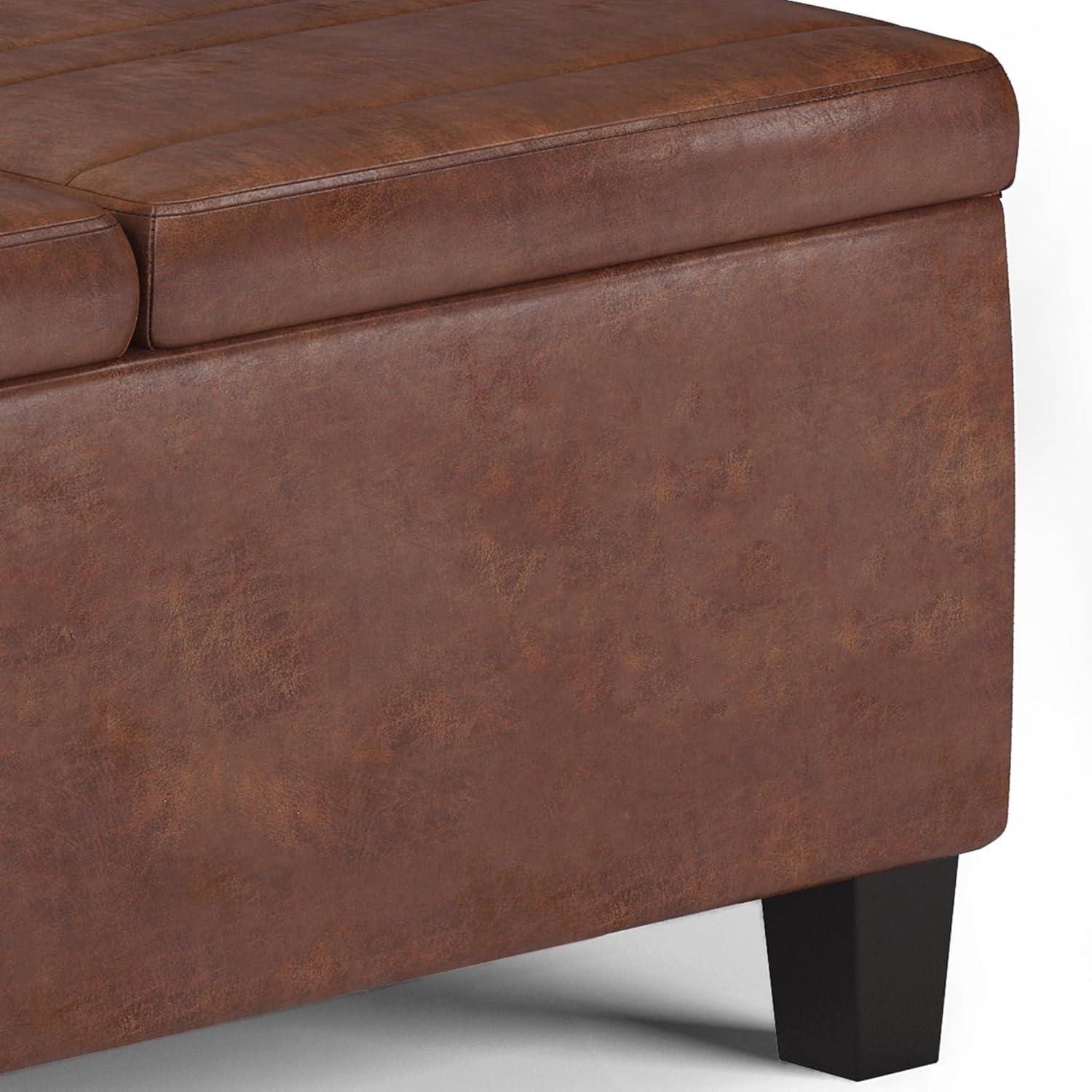 Simpli Home Ellis Coffee Table Storage Ottoman