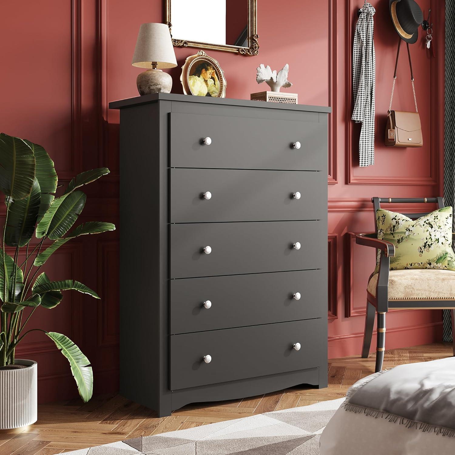 Vito 5-Drawer Chest Dresser