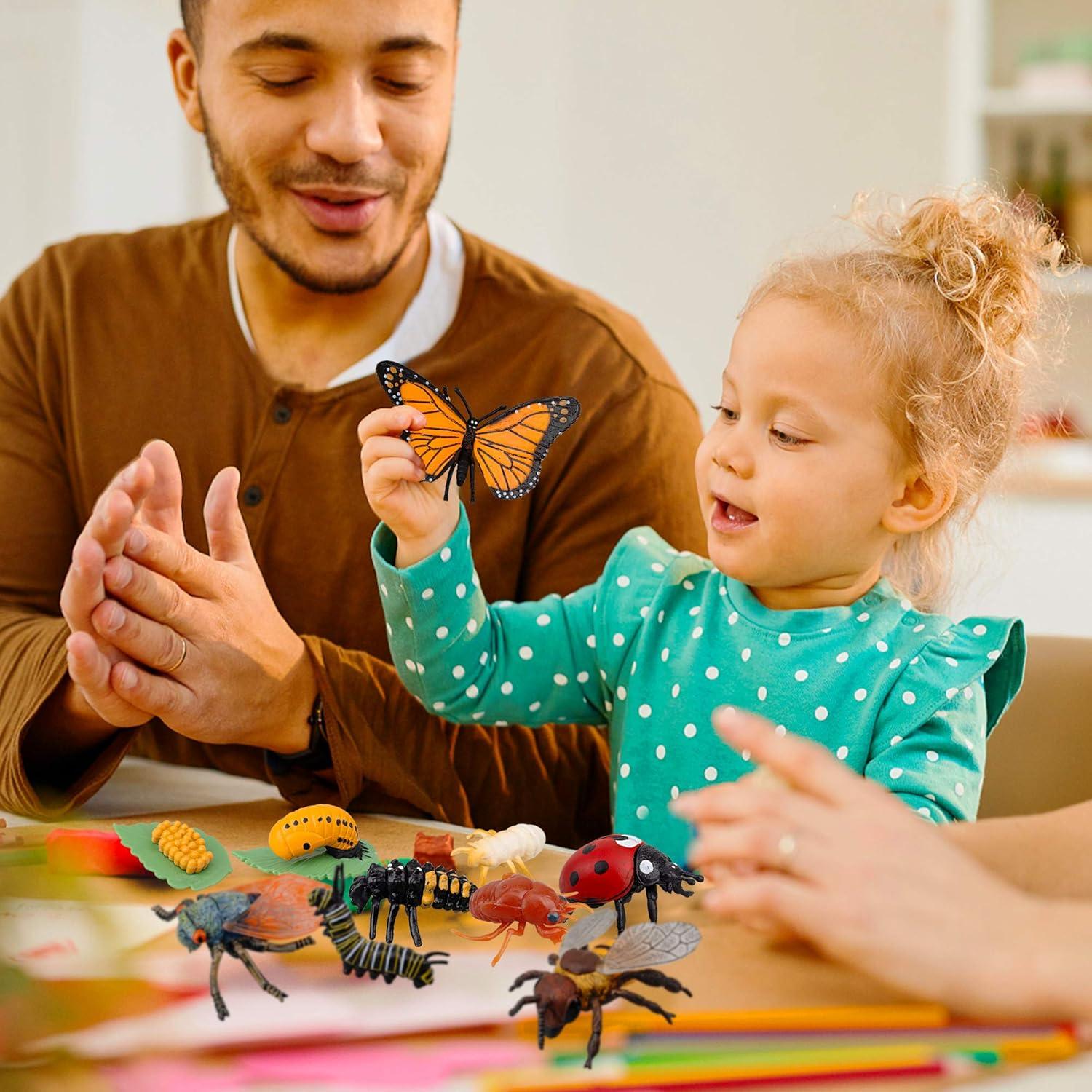 Toymany 16PCS Life Cycle of Goose White Swan Chicken Duck Farm Animals Figures, Plastic Safariology Growth Cycle Eggs Figurines Toy Kit School Project Cake Topper for Kids Toddlers