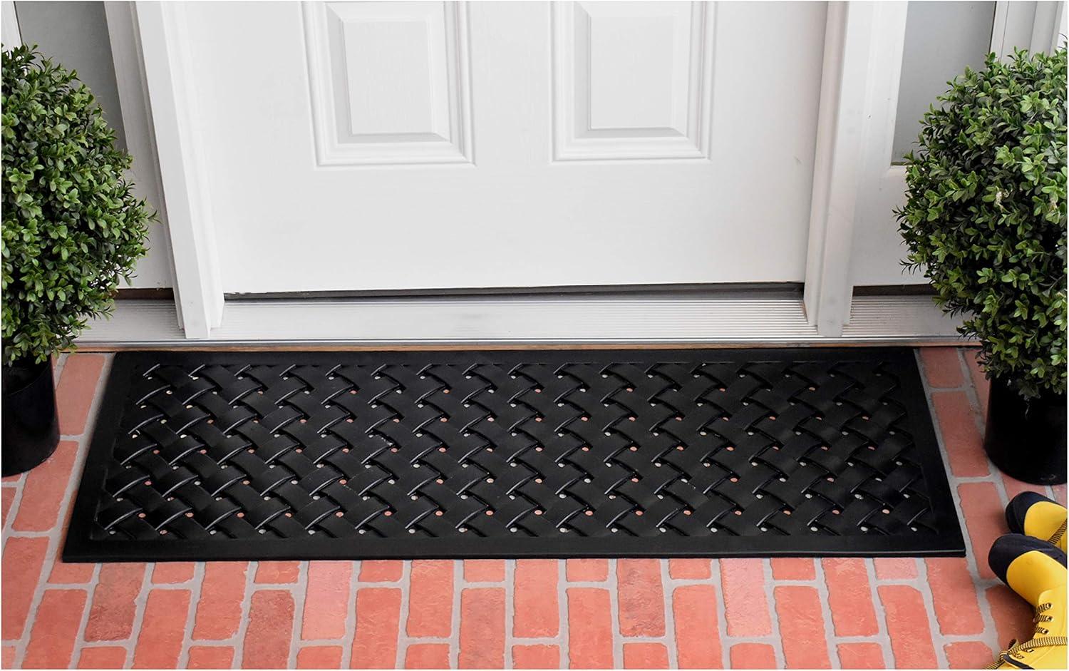 Calloway Mills Hampton Weave Rubber Outdoor Doormat 18" x 48"