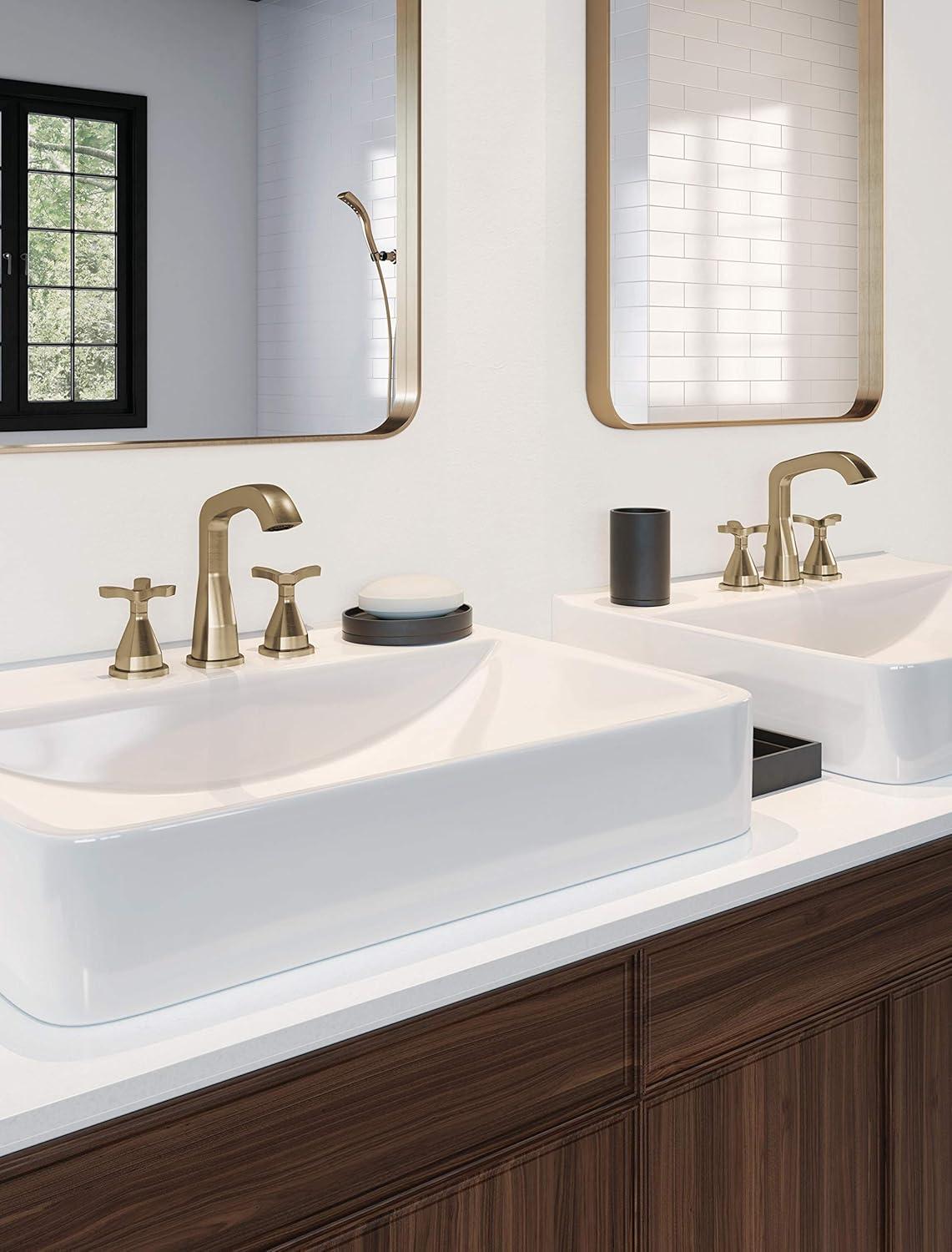 Stryke Widespread Bathroom Faucet with Drain Assembly