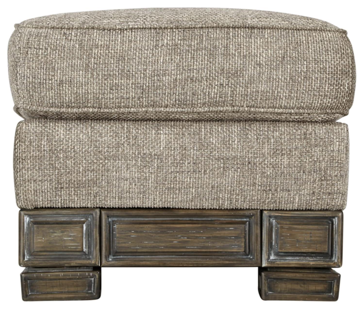 Signature Design by Ashley Traditional Einsgrove Ottoman Textured Sandstone