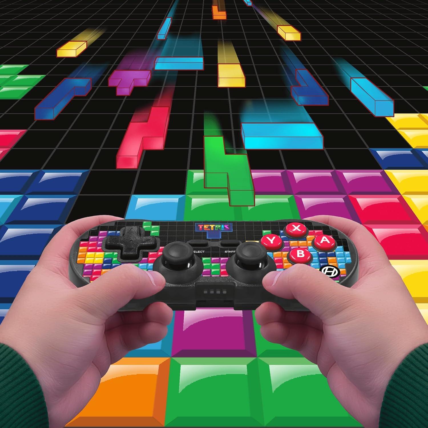 Hyperkin Limited Edition Pixel Art Bluetooth Controller Official Tetris™ Edition - Officially Licensed - For Nintendo Switch®, PC, Mac®, Android®, iOS® (Tetrimino Stack)