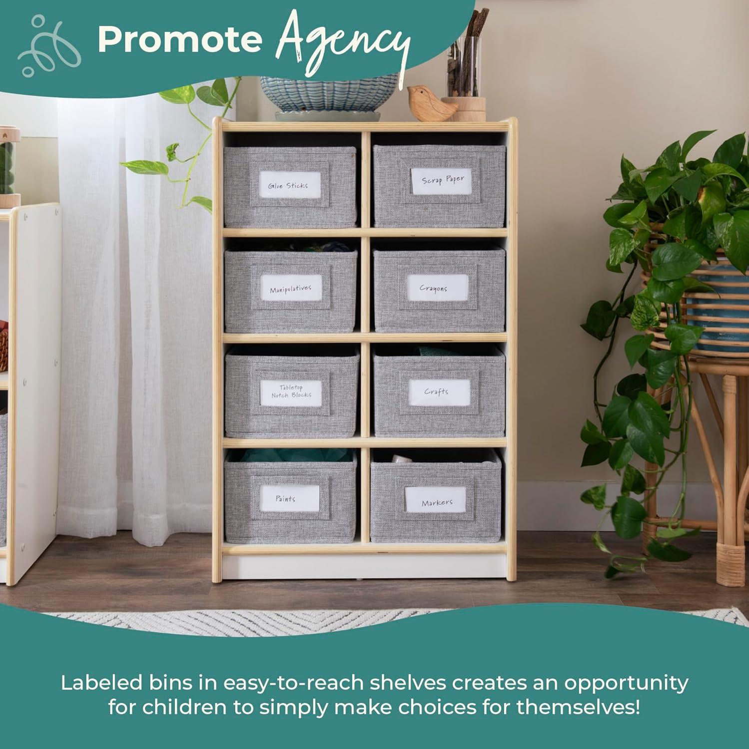EdQ Essentials Bin Cubby Storage Organizer