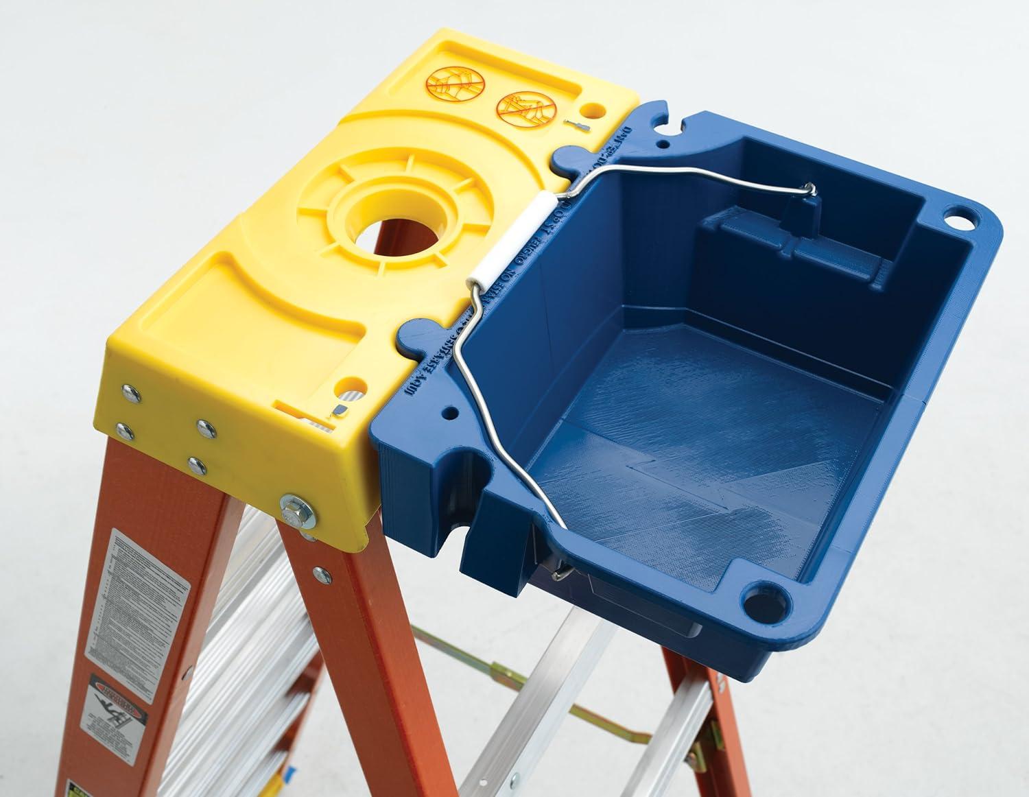 Blue Weather Resistant Utility Bucket Attachment for Ladders