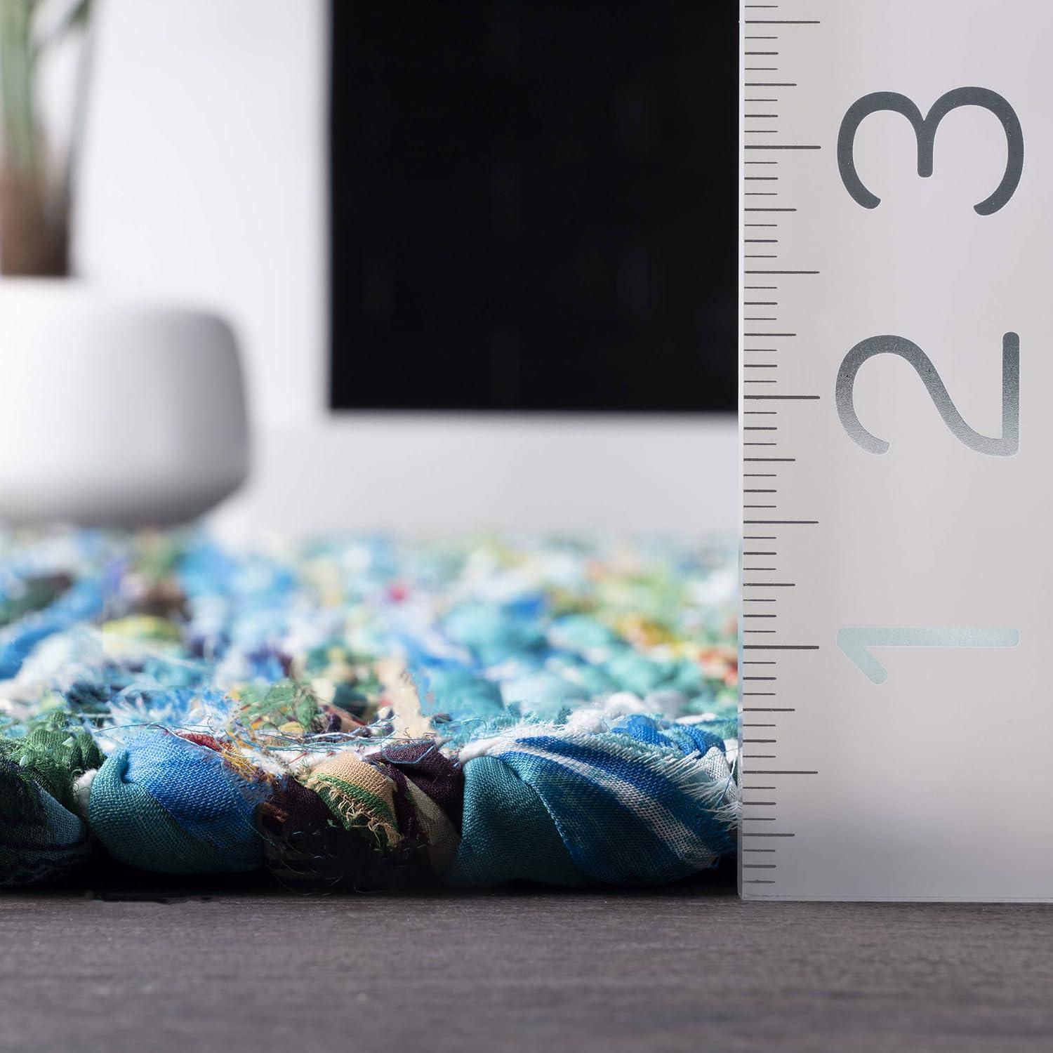 nuLOOM Rochell Handwoven Chevron Runner Rug, 2' 6" x 10', Green