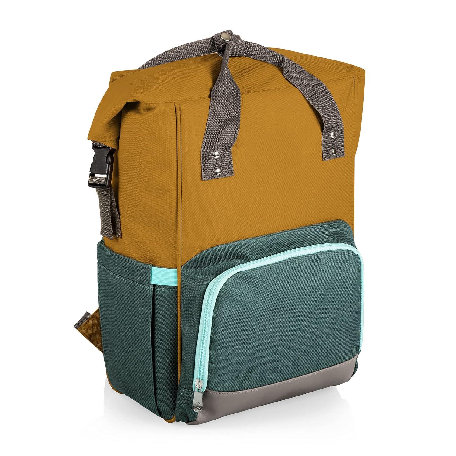 Picnic Time On The Go Roll-Top Backpack Cooler - Hiking Backpack Cooler