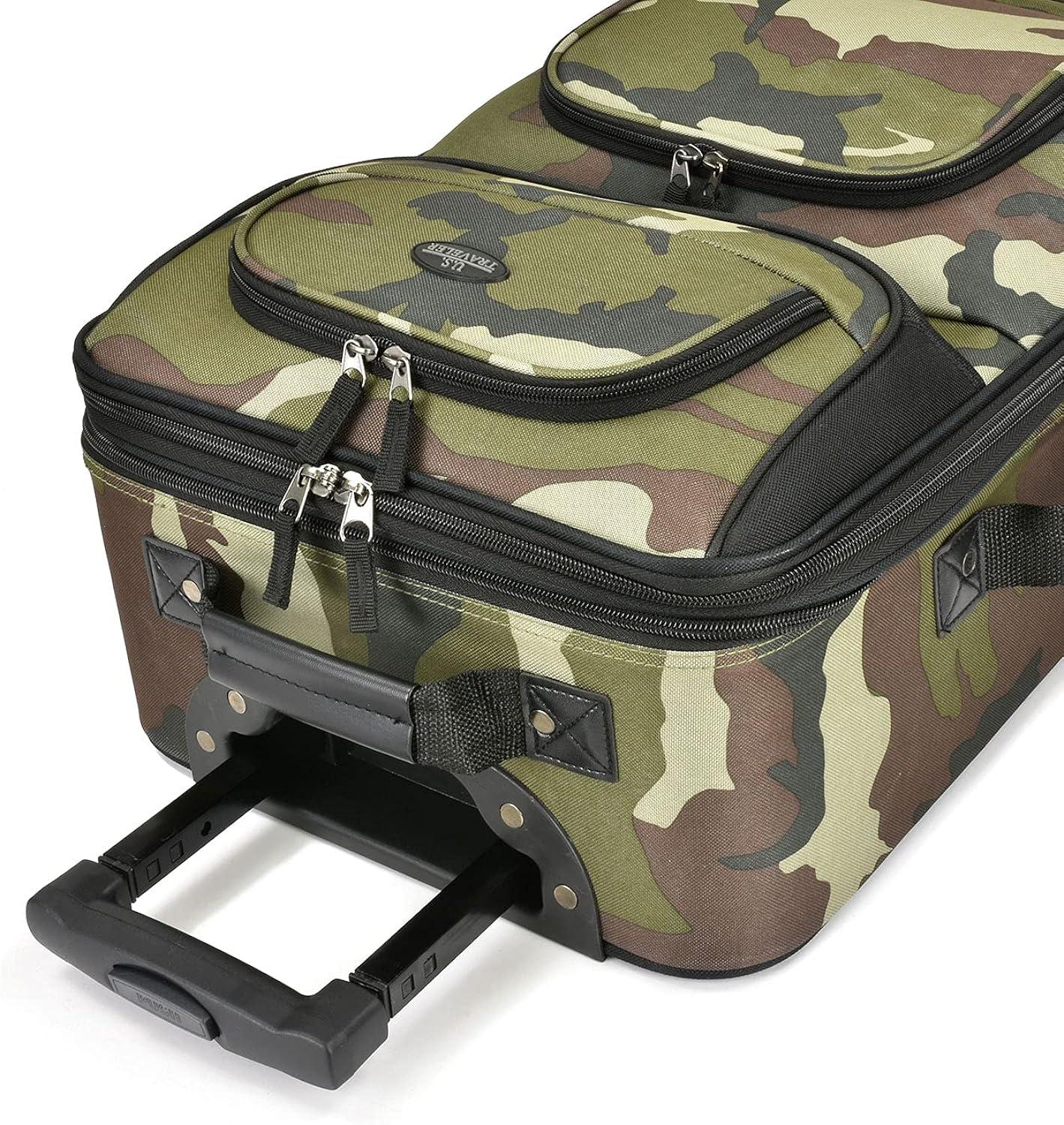 U.S. Traveler Rio 2pc Expandable Softside Carry On Luggage Set - Camouflage