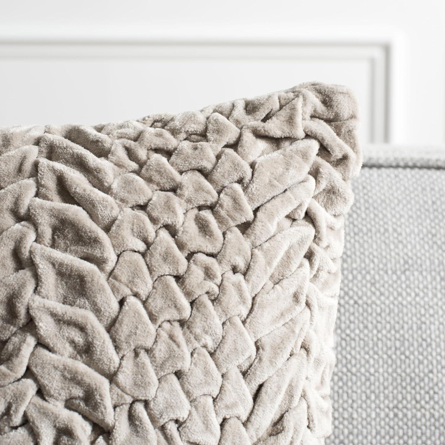 Barlett Pillow - Light Grey - 12"X20" - Safavieh