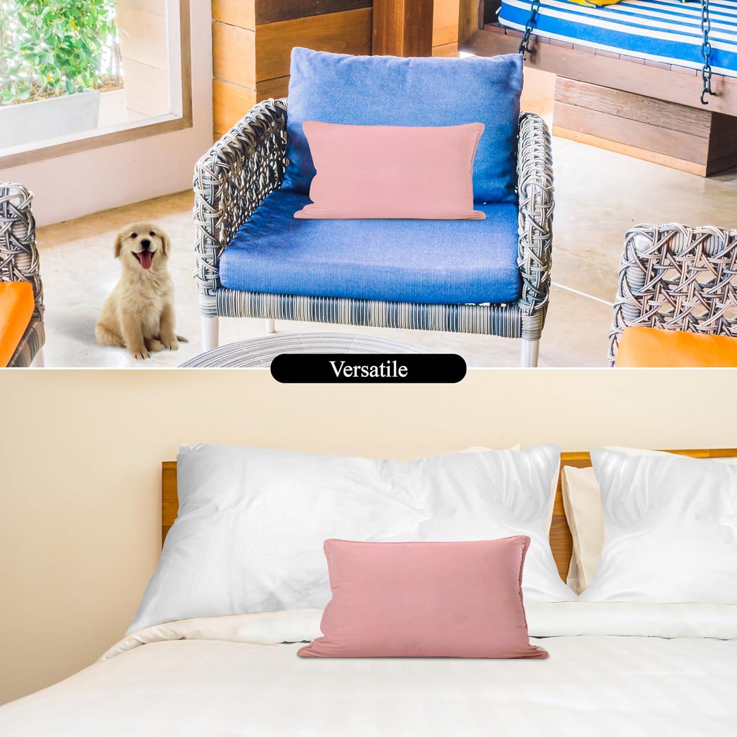 A1 Home Collections LLC Bedding Polyester Lumbar Indoor/Outdoor Pillow Cover (Set of 2)