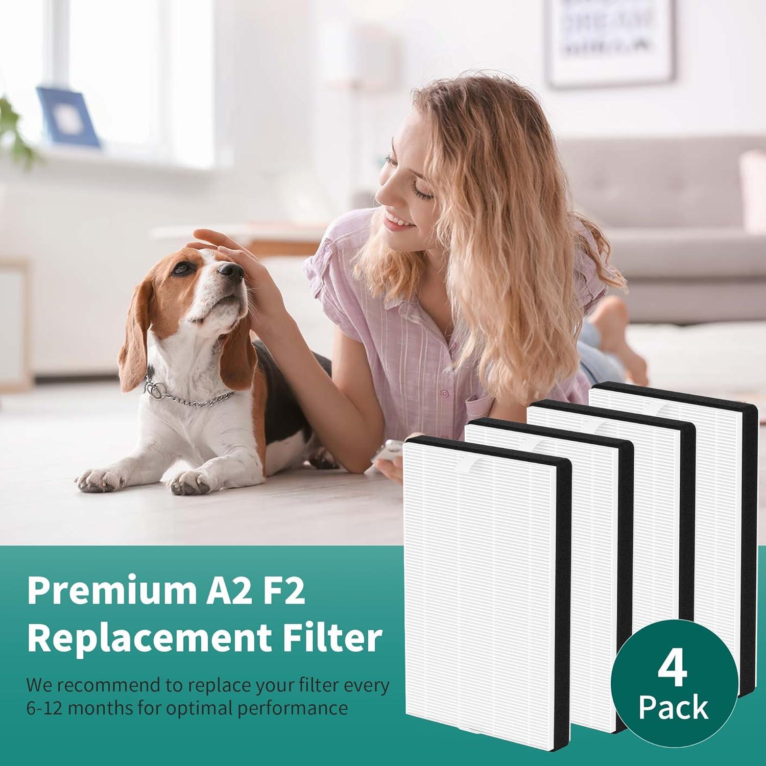 Premium HEPA Replacement Filter Pack for Air Purifiers