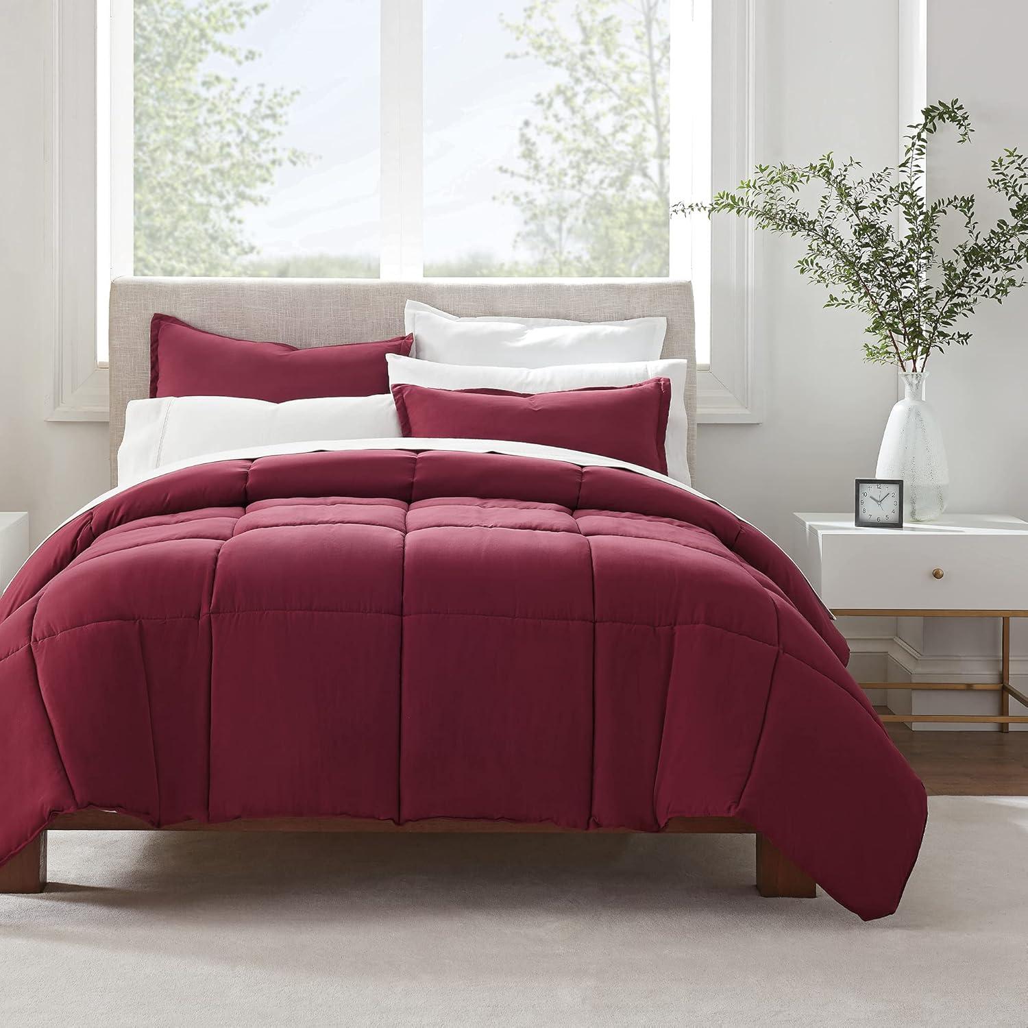 Serta Microfiber 3 Piece Comforter Set
