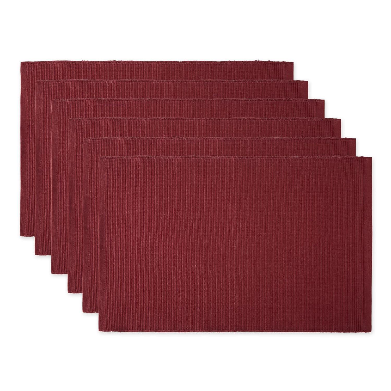 Wine Ribbed Placemat (Set of 6)