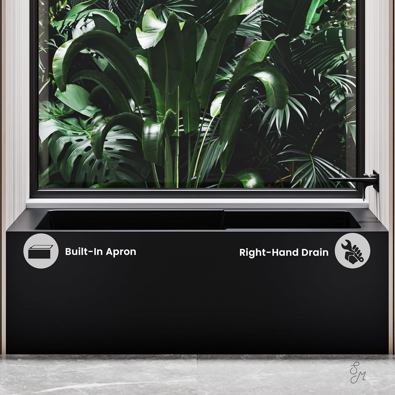 Voltaire 54" x 30" Alcove Bathtub with Apron