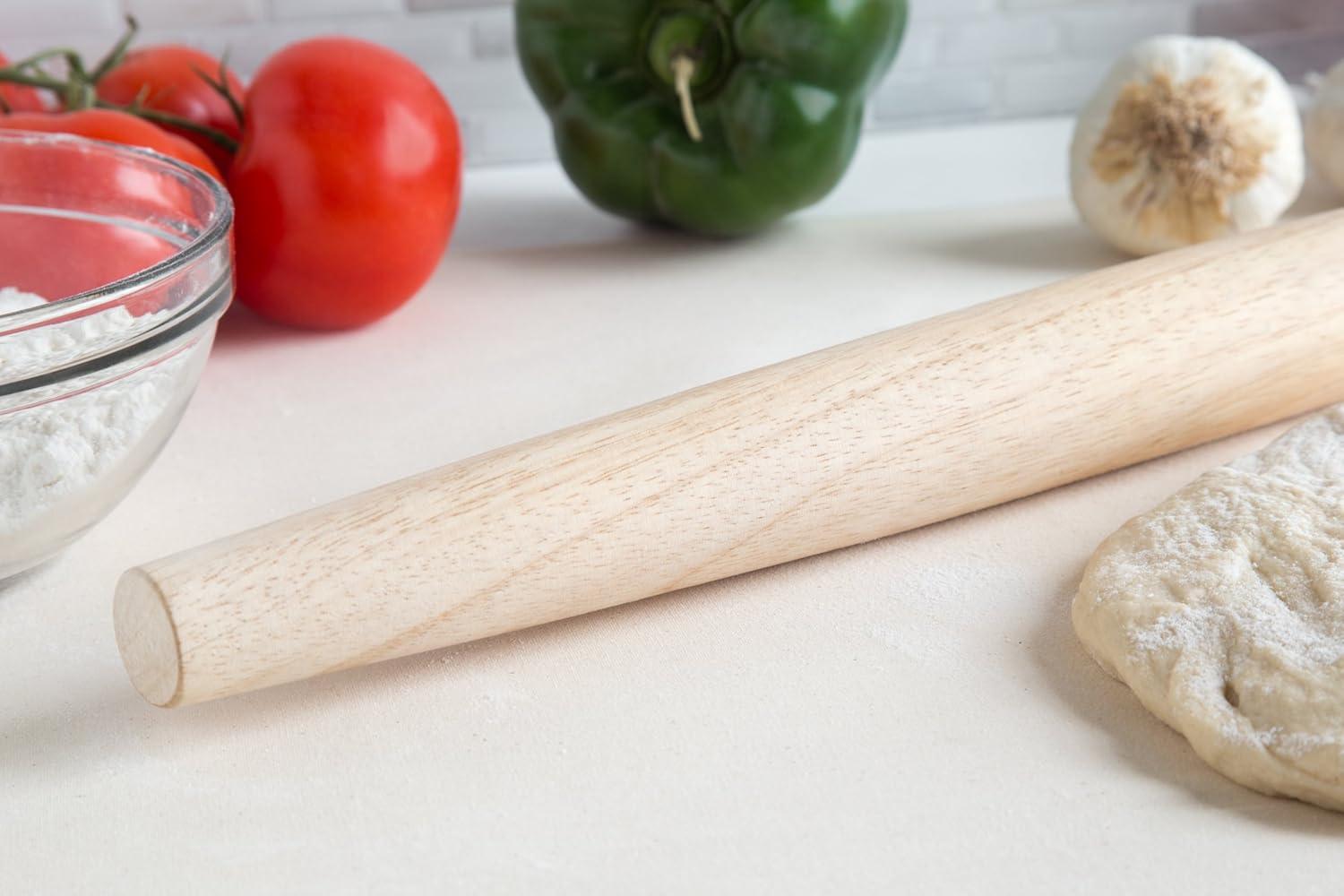 Fox Run 20" Long Tapered French Rolling Pin Wood Dough Baking Cookie Biscuit New