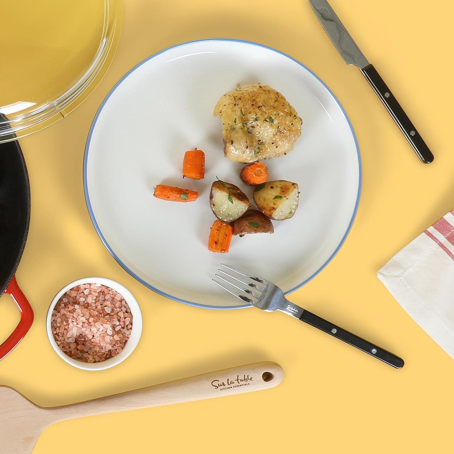 Sur La Table Kitchen Essentials Dinner Theatre 16 Piece Porcelain China Dinnerware Set - Service for 4