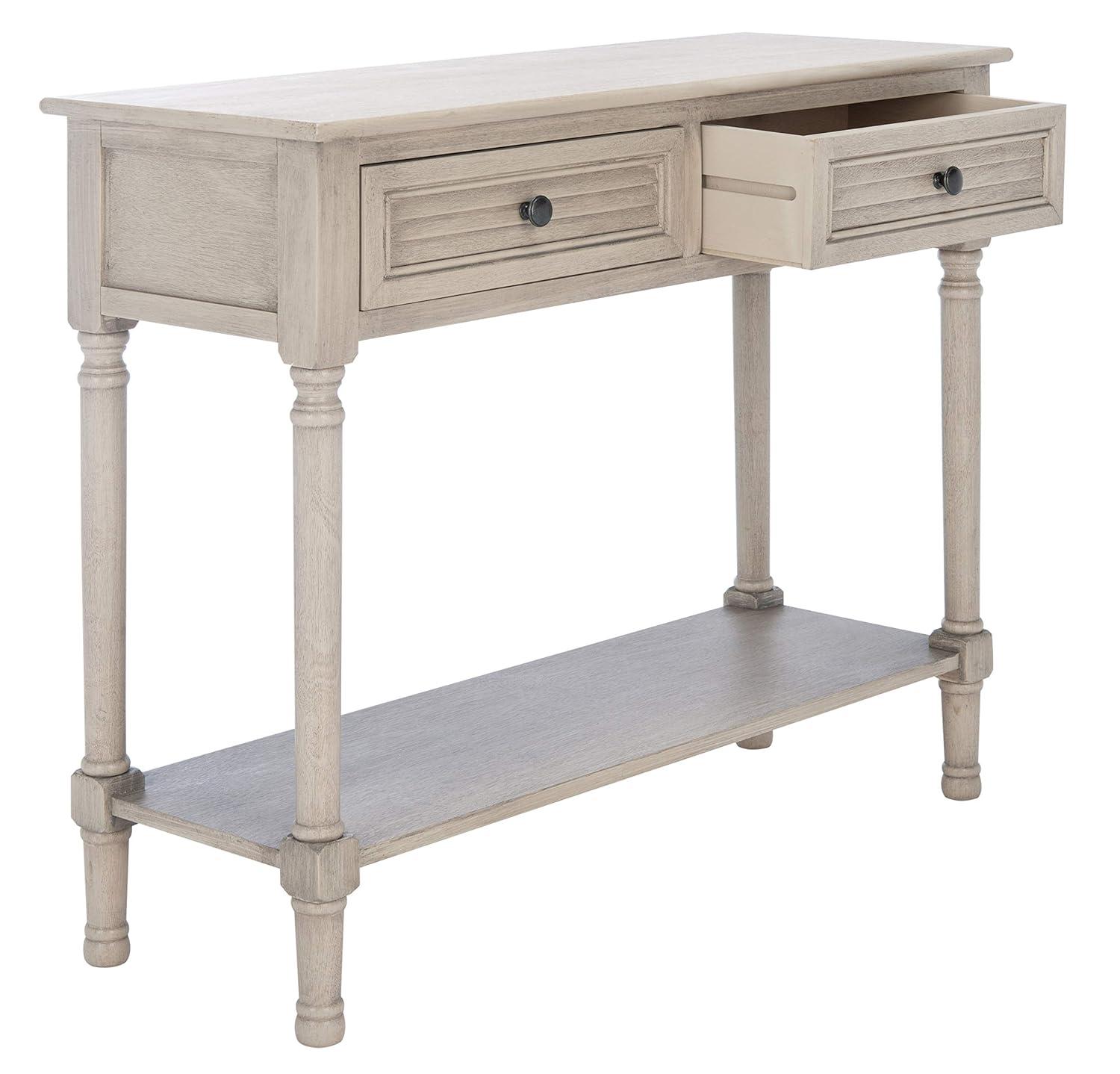 Tate 2 Drawer Console Table - Greige - Safavieh
