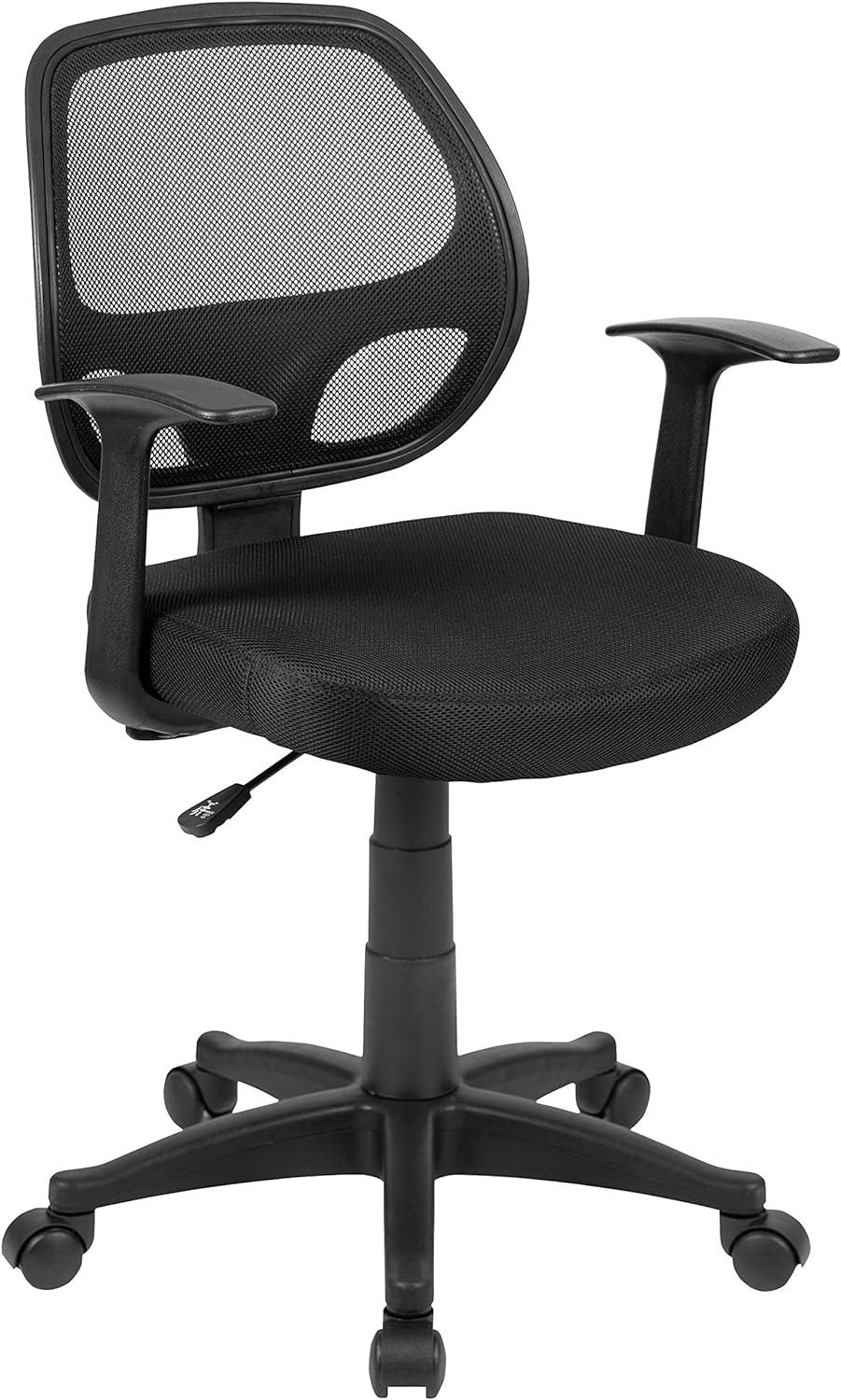 Bonavant Mid-Back Mesh Swivel Task Office Chair with T-Arms - Office Furniture