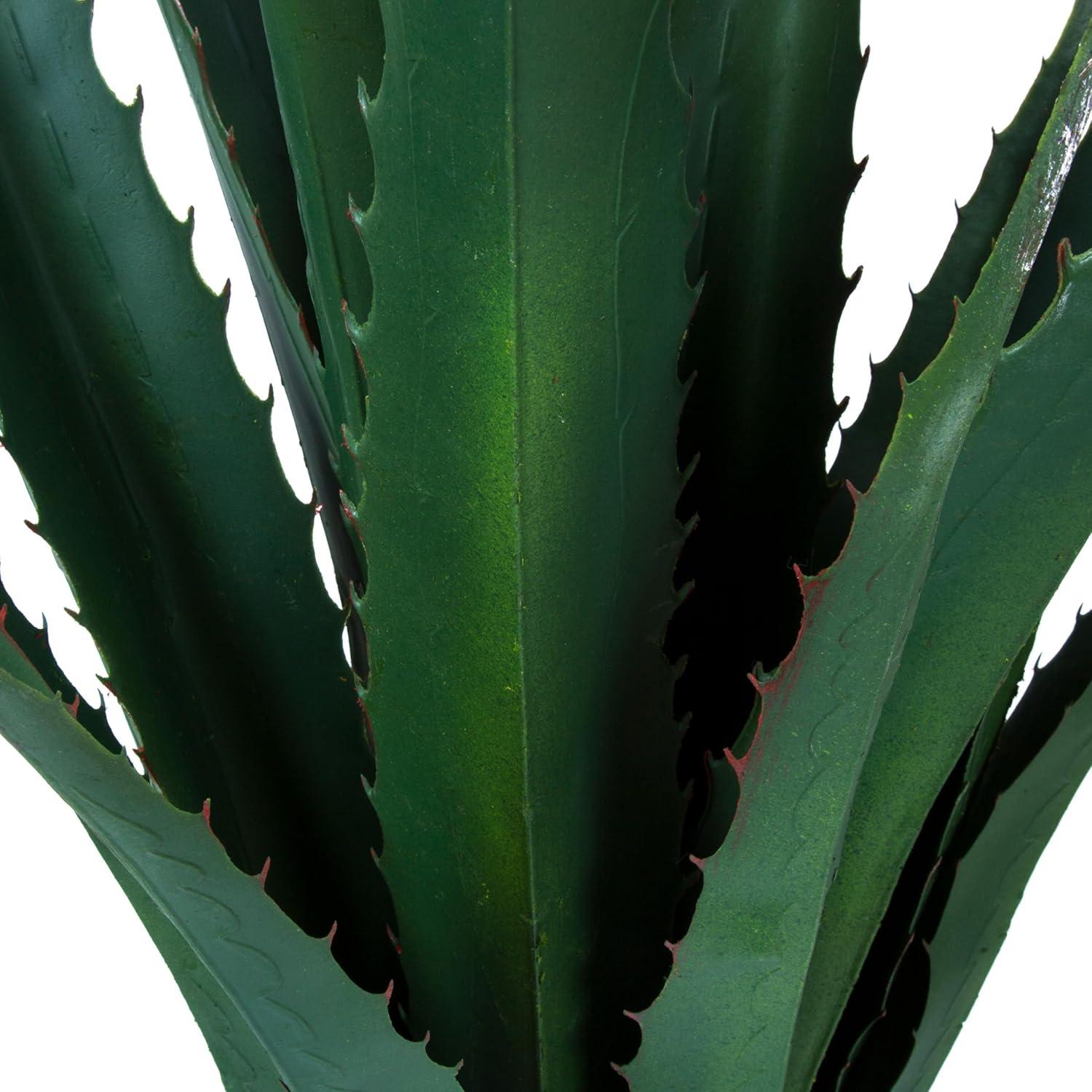 Pure Garden Set of Two 52-Inch Giant Agave Faux Plants with Pots