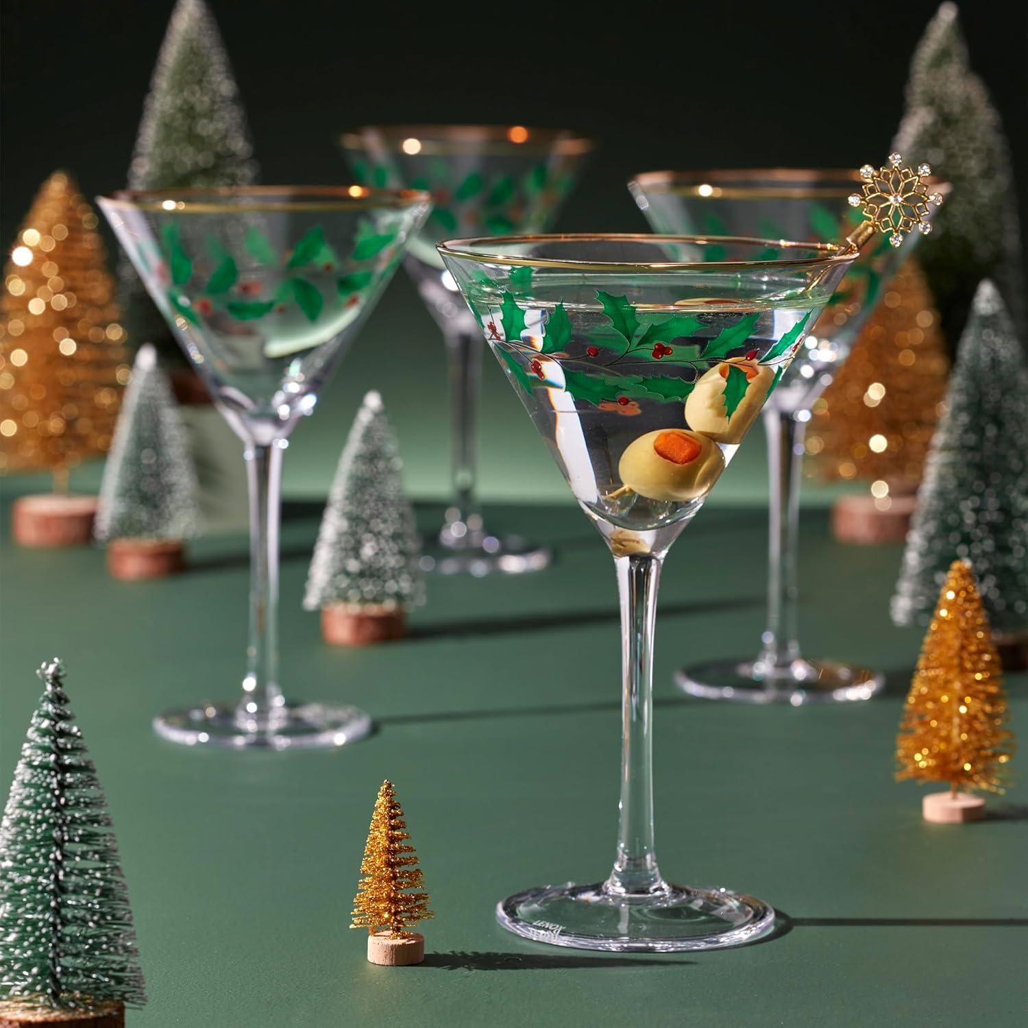 Holiday 8 oz. Martini Glass