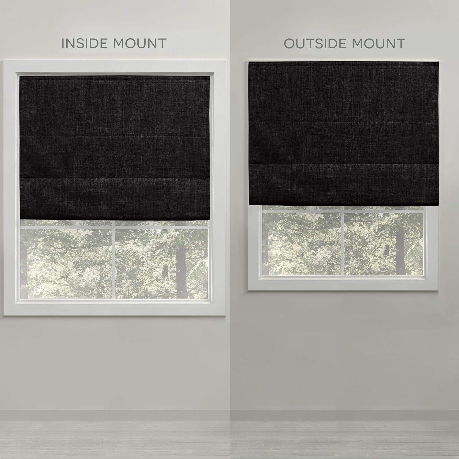 Exclusive Home Acadia 100% Blackout Roman Shade