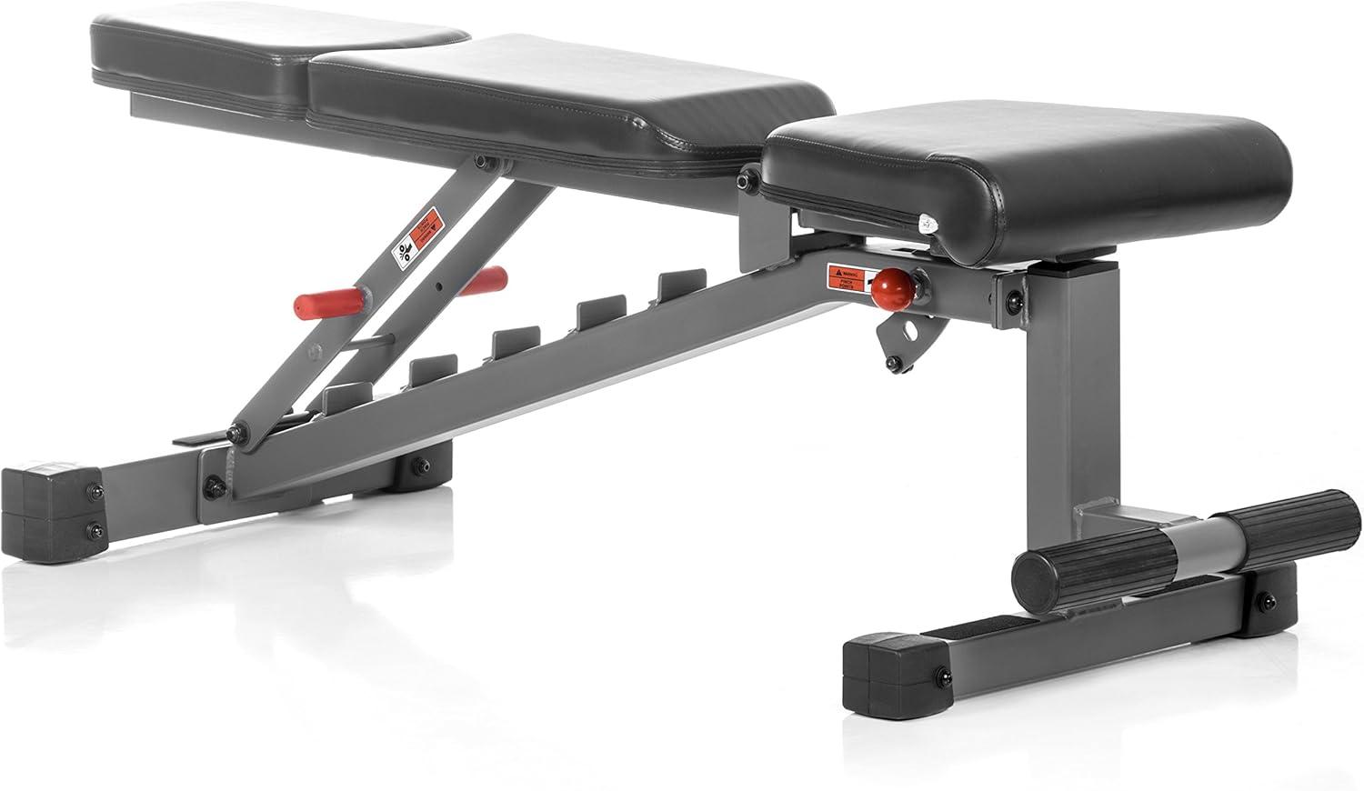 XMark Adjustable FID Weight Bench, 11-Gauge, 1500 lb. Capacity, 7 Back Pad Positions from Decline to Full Military Press