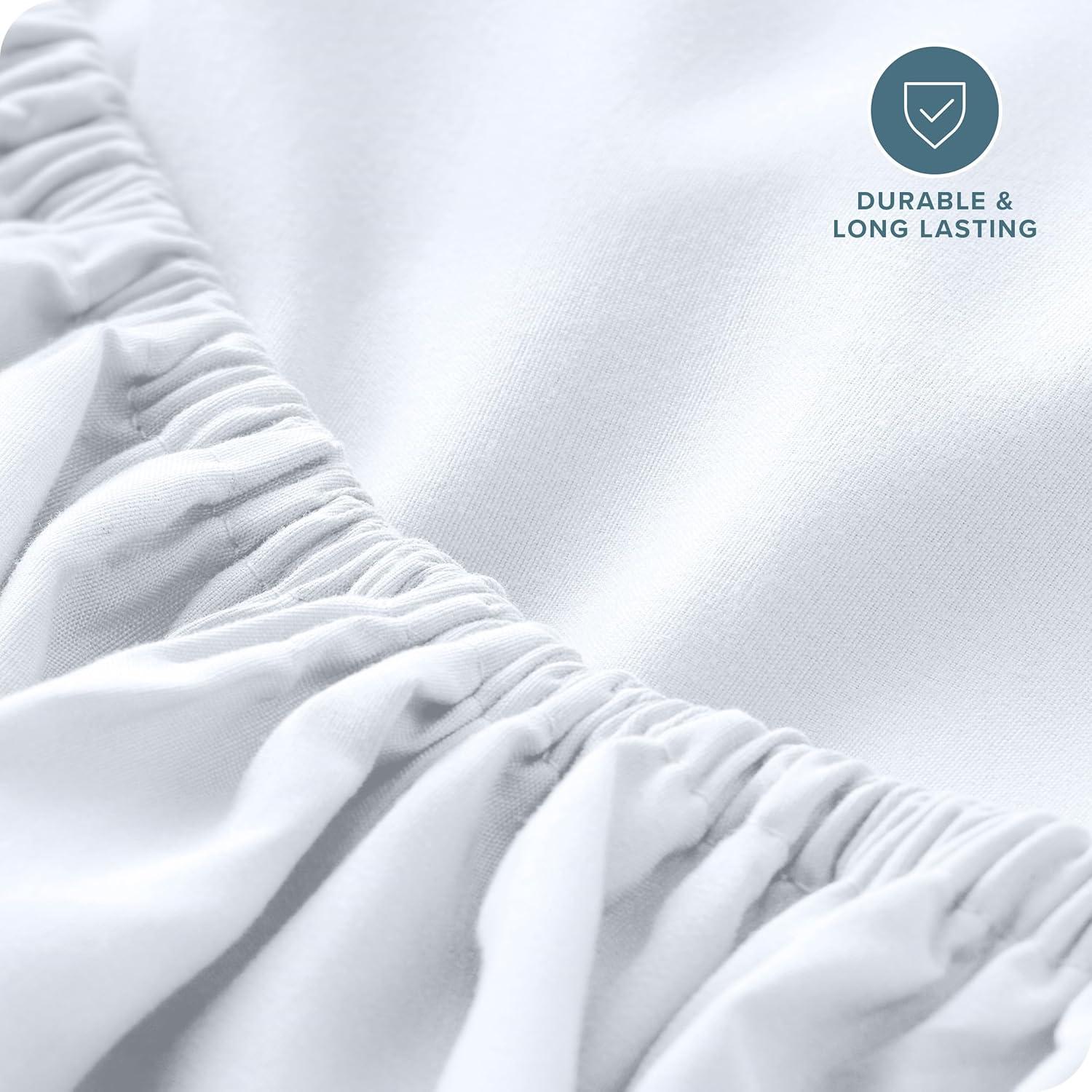 Bare Home Microfiber Fitted Sheet