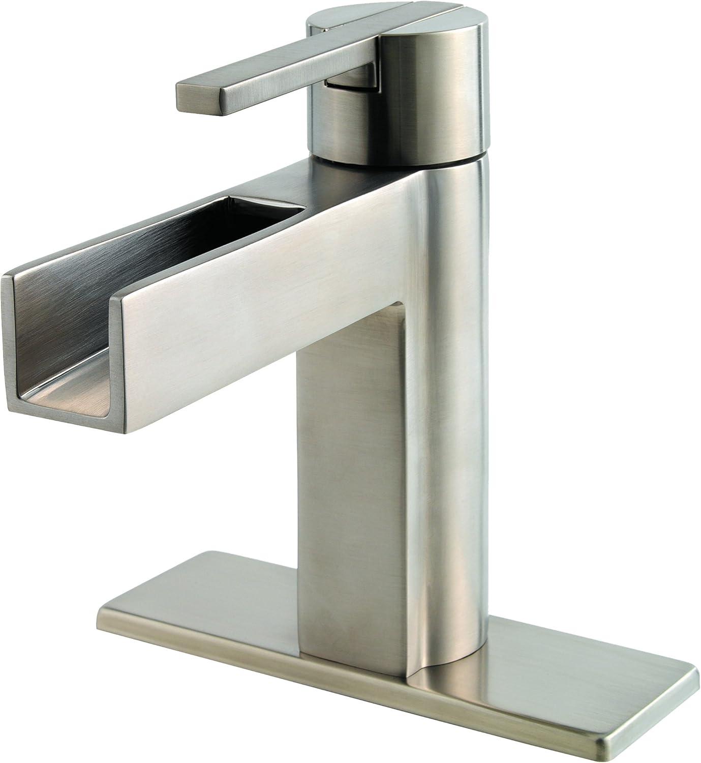 Vega Single Control 4" Centerset Bathroom Faucet in Brushed Nickel