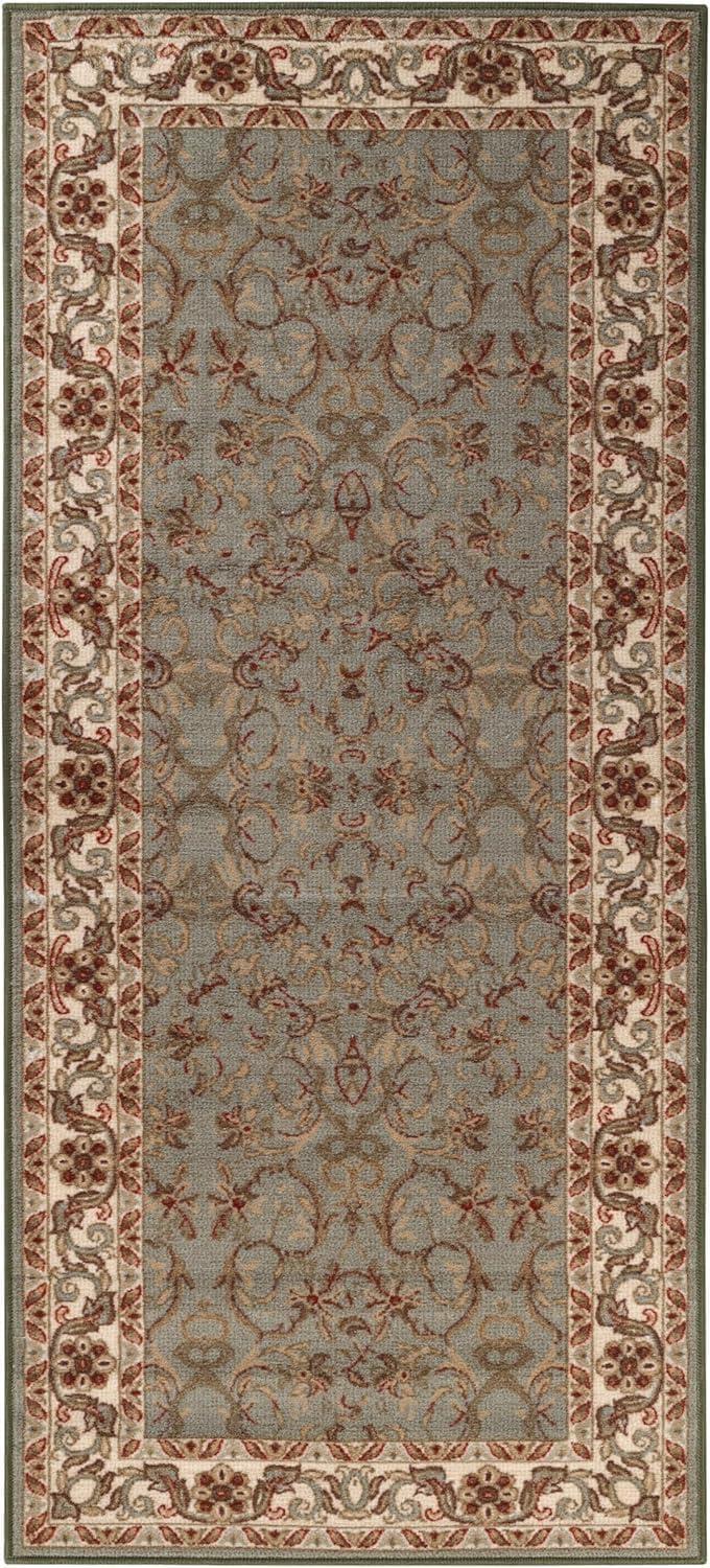 Heritage Traditional Floral Scroll Vines Indoor Or Area Rug