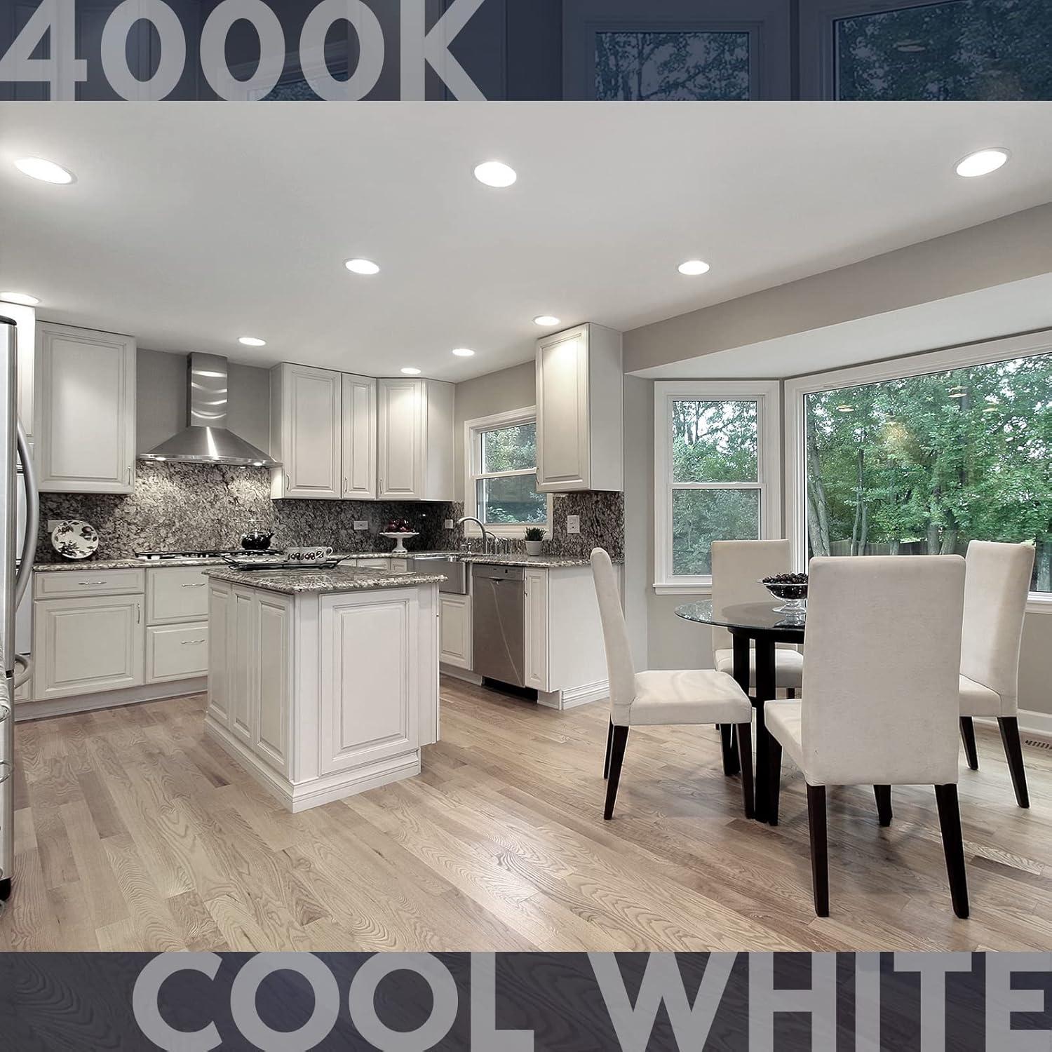 Luxrite BR30 LED Flood Light Bulb, 9W=65W, 4000K Cool White, 650 Lumens, Dimmable, UL Listed, E26 Base 1-Pack