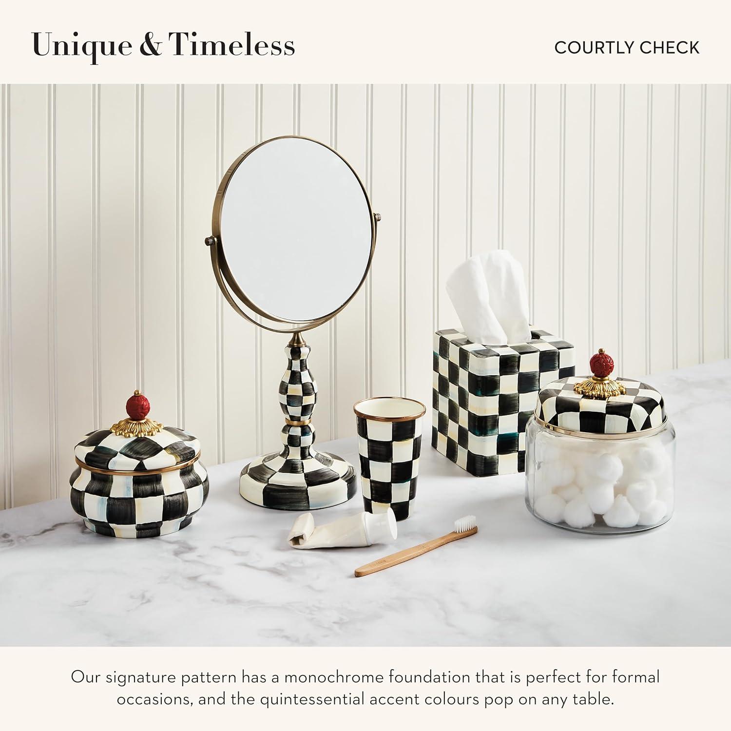 MacKenzie-Childs Royal Check® Squashed Pot