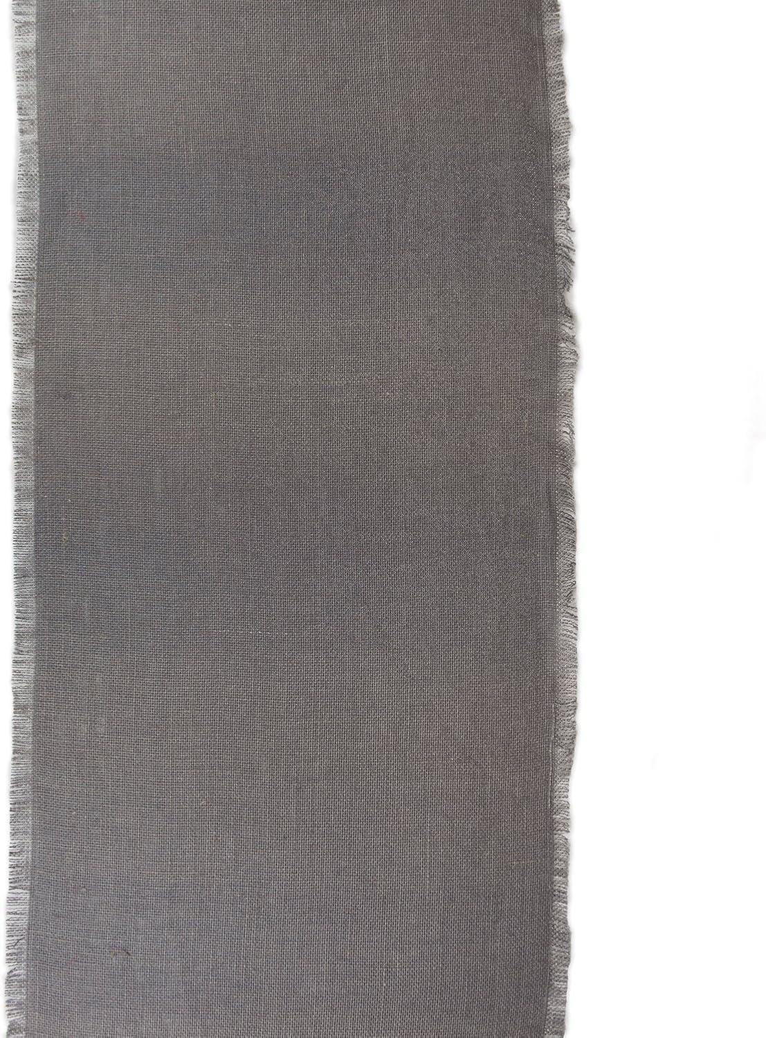 48" x 15" Jute Table Runner Gray - Design Imports