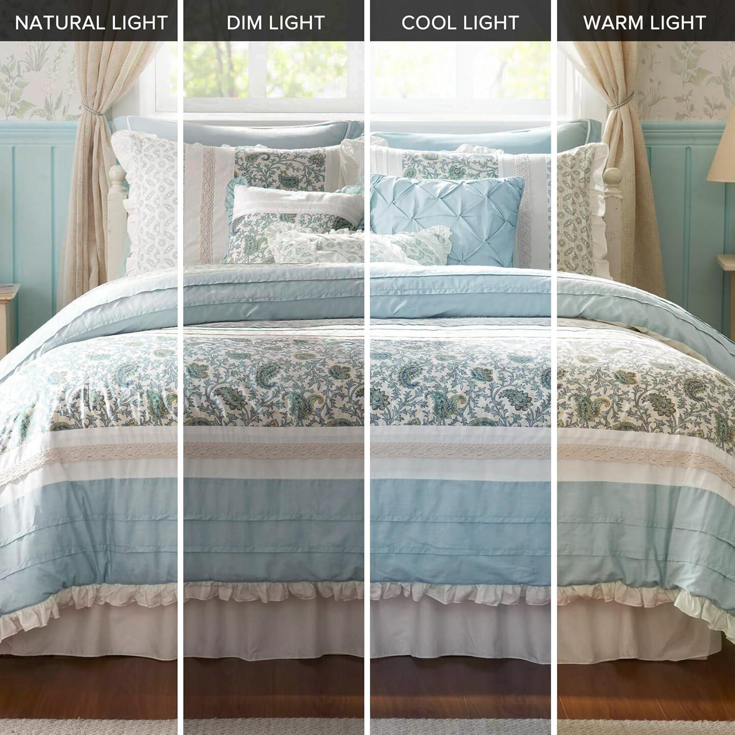 Madison Park Dawn 9 Piece Cotton Percale Comforter Set