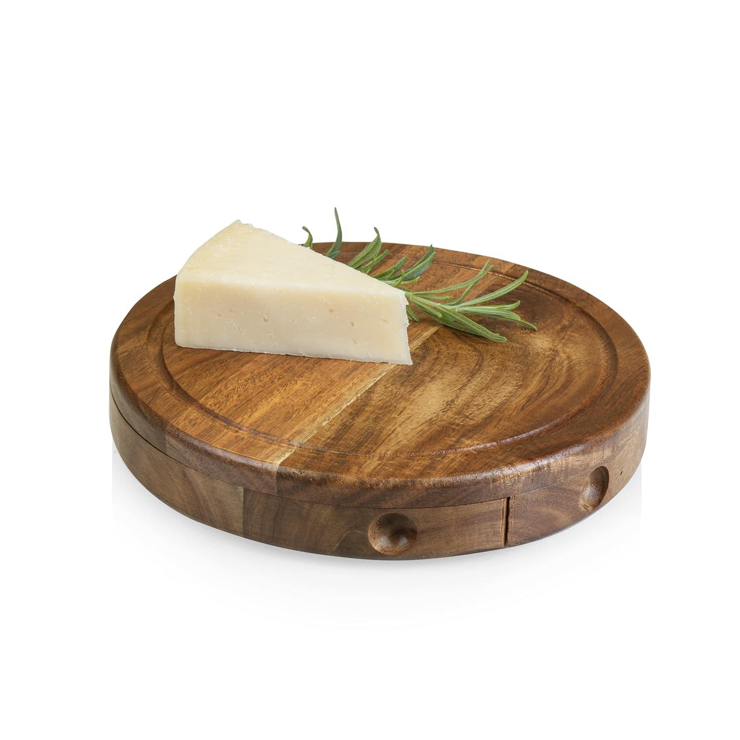 Millwood Pines Brie Cheese Board and Knife Set Wood Cutting Board Set