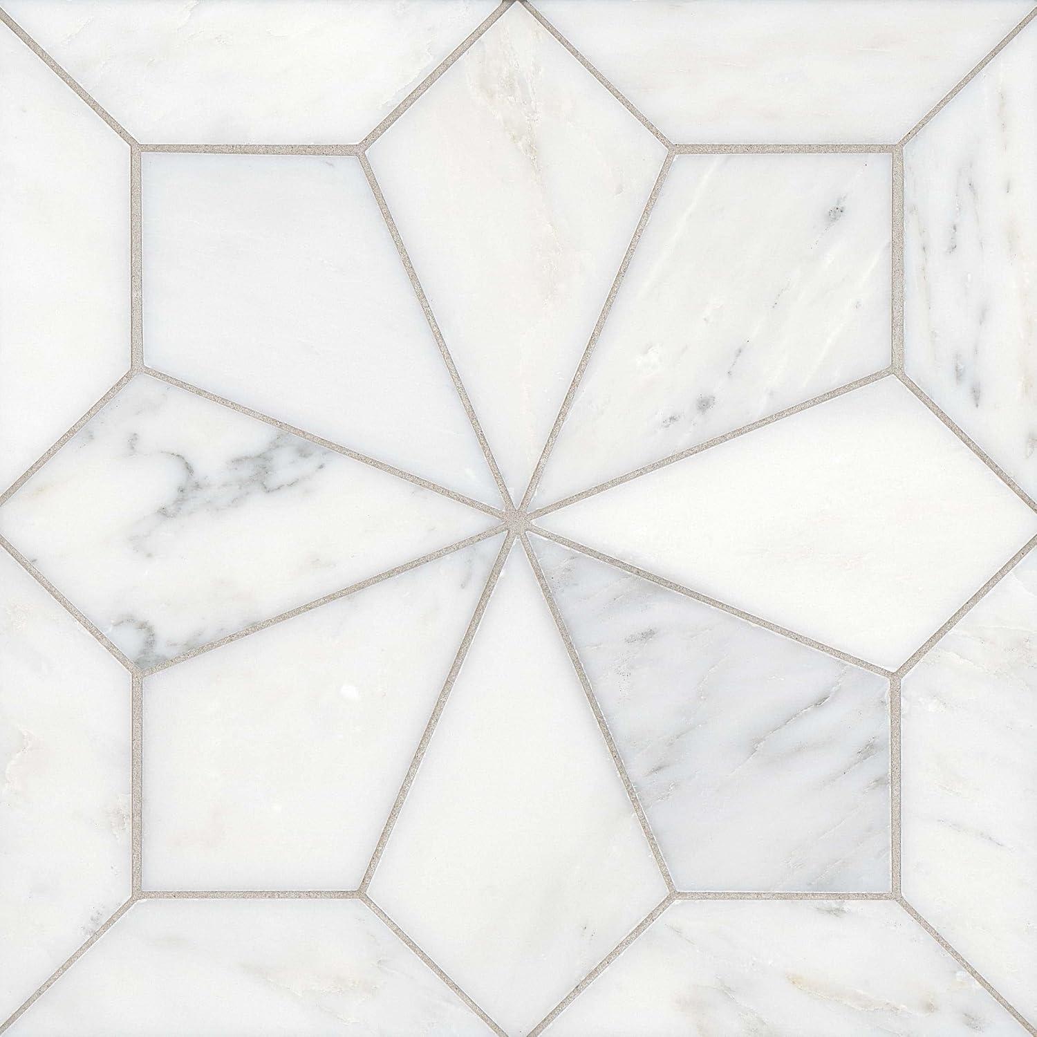 Blomma Marble Random Mosaic Wall & Floor Tile