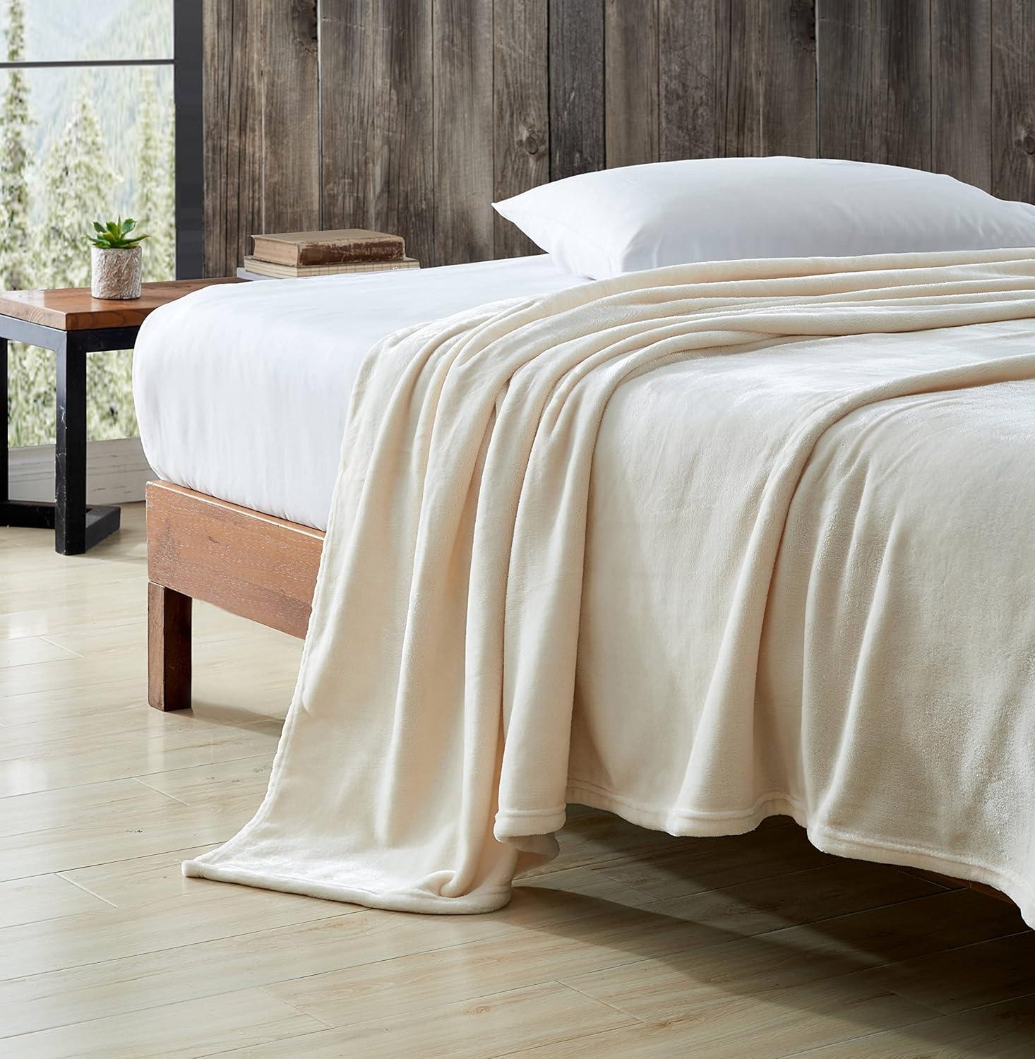 Eddie Bauer Eddie Bauer Solid Ultra Soft Plush Reversible Blanket